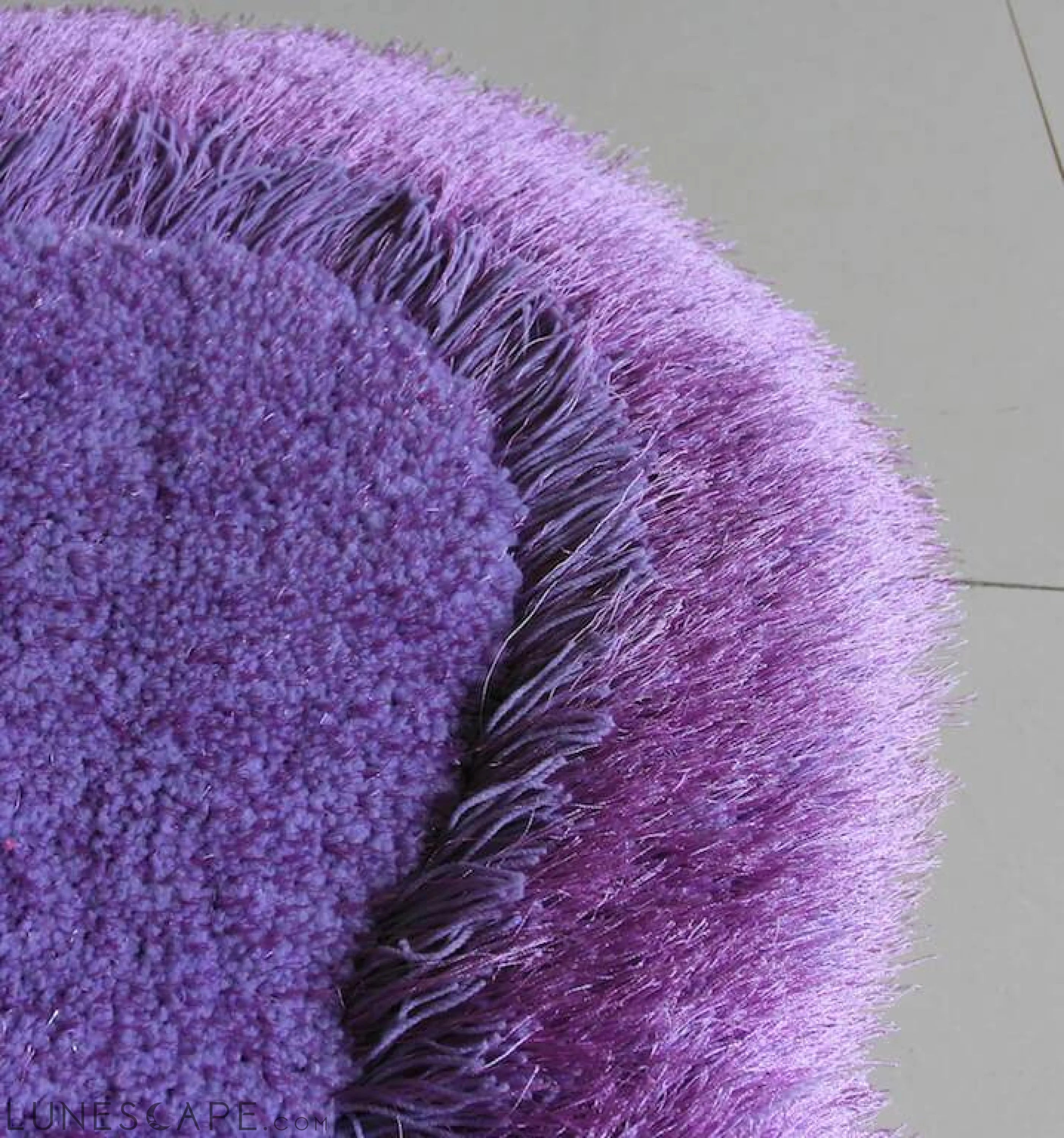 Lavender Double Heart Decorative Area Rug LUNESCAPE