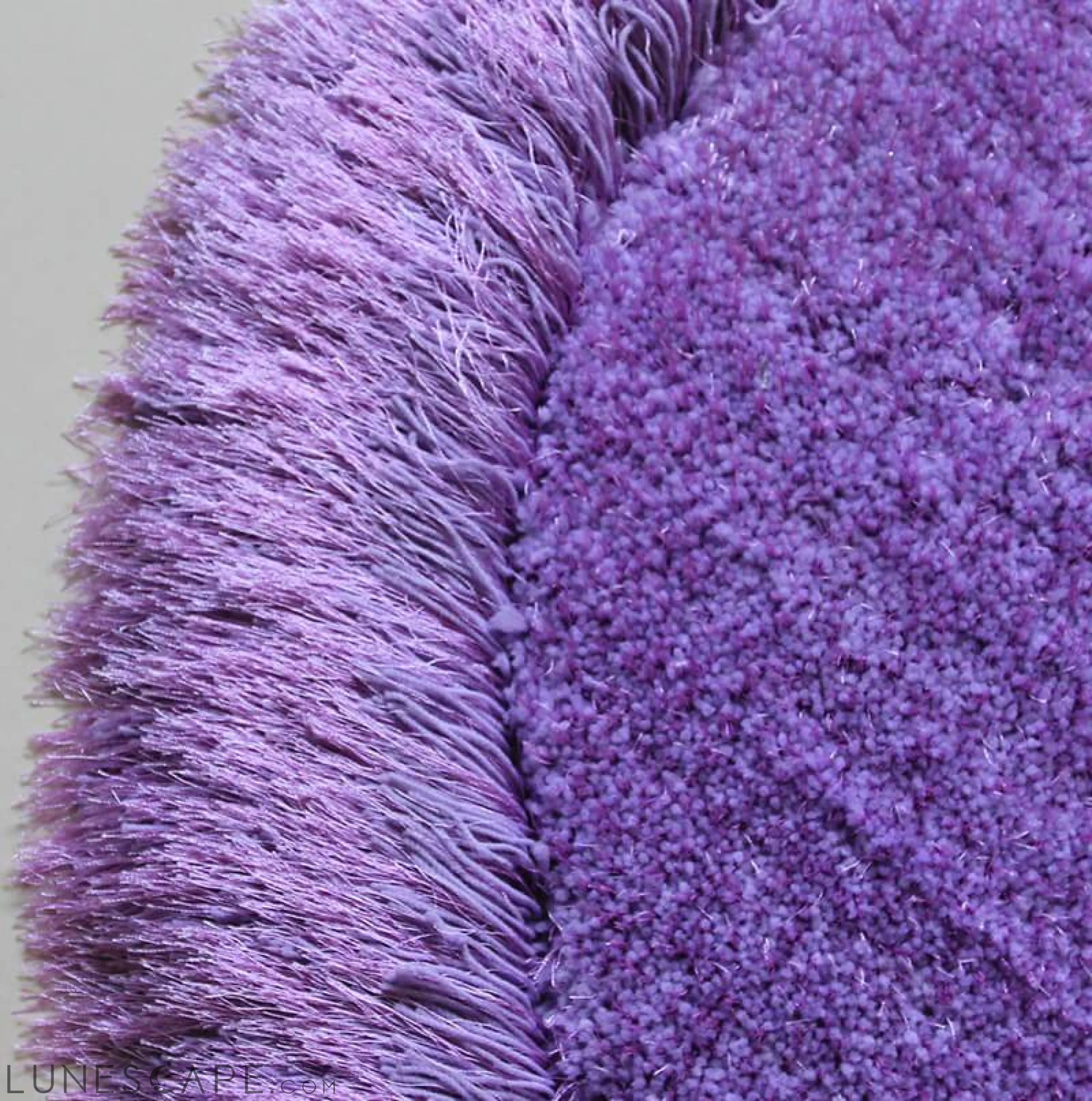 Lavender Double Heart Decorative Area Rug LUNESCAPE