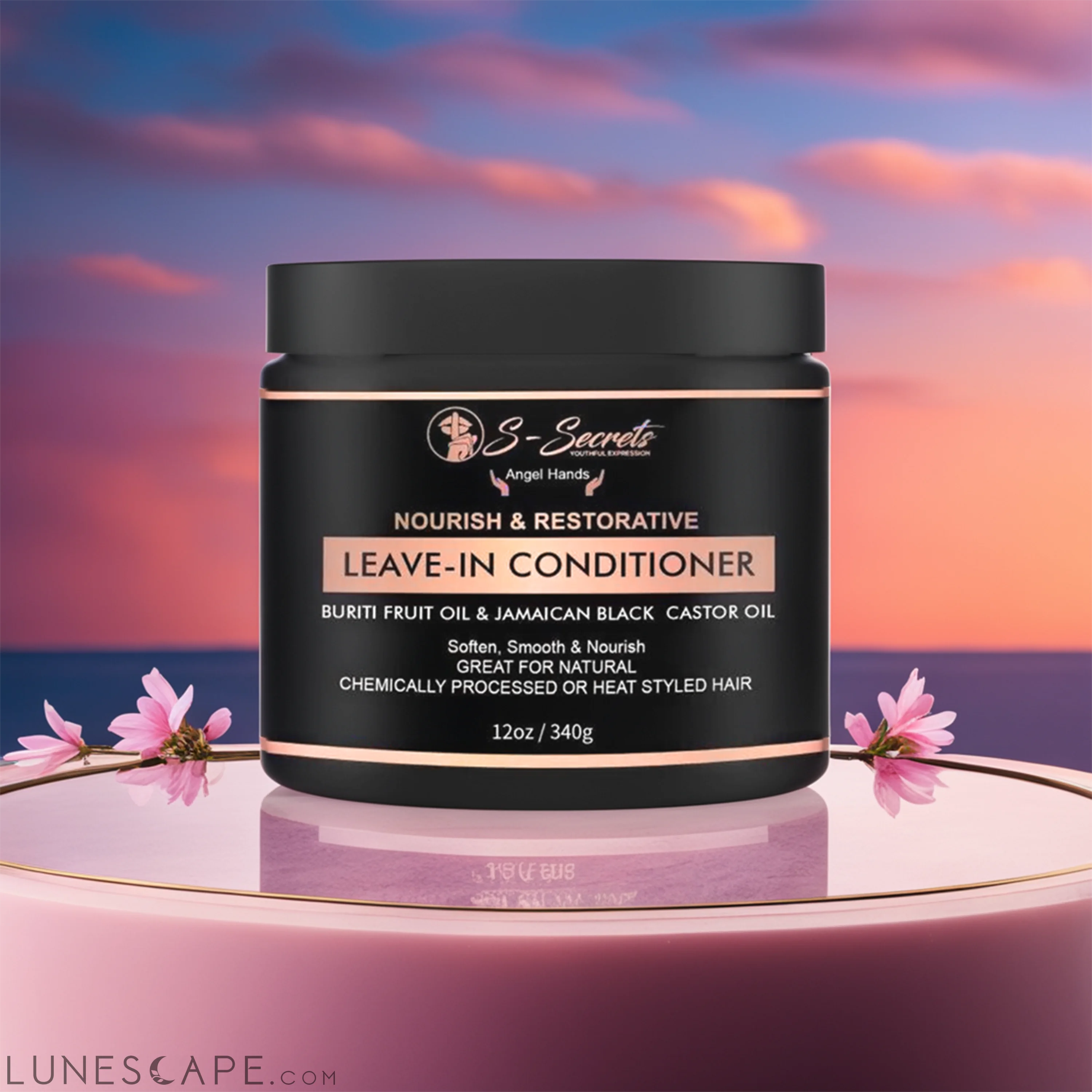 Leave-in Conditioner Treatment For All Hair Types Sulfates, Paraben, LUNESCAPE