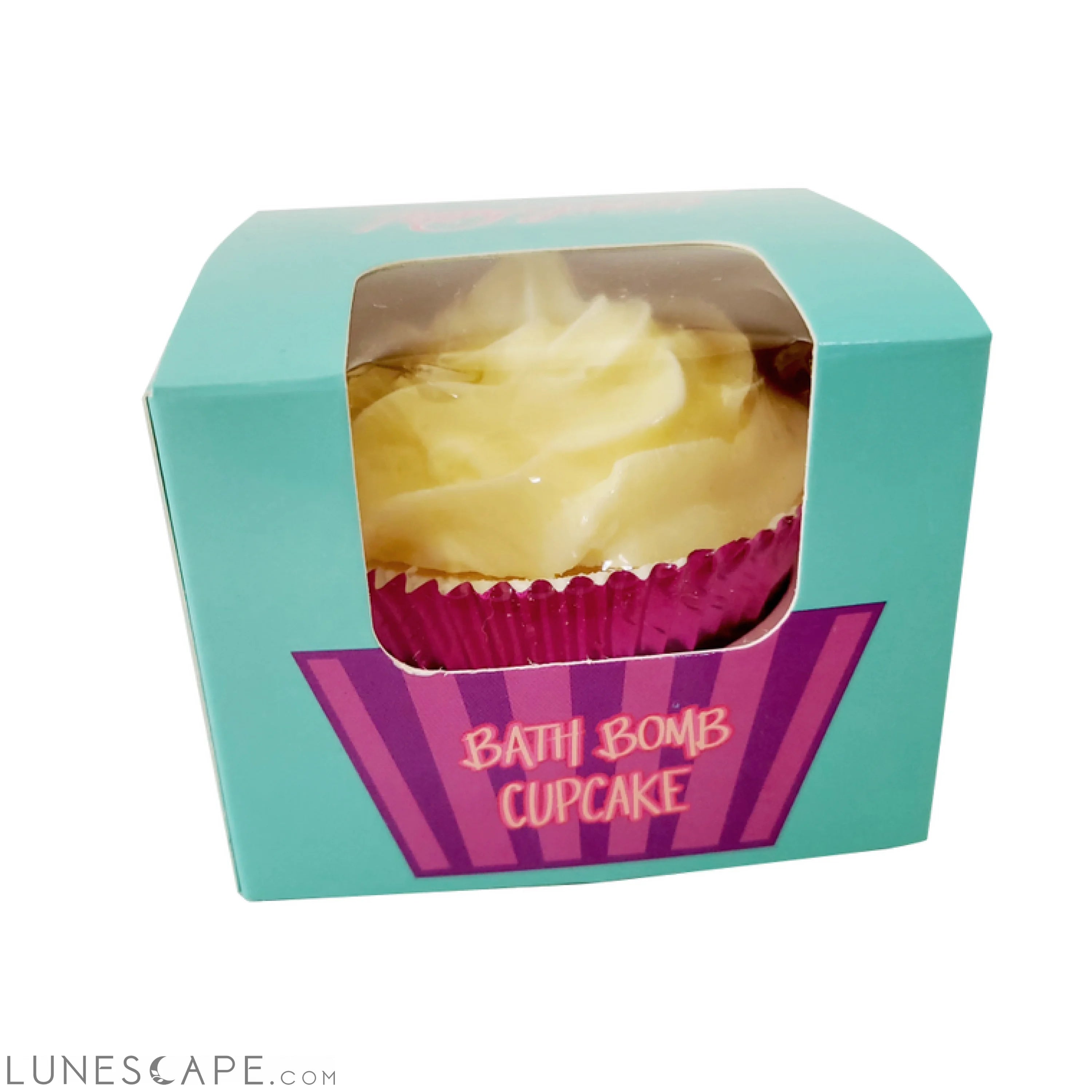 Lemon Meringue Bath Bomb Cupcake with Shea Butter Soap Icing LUNESCAPE