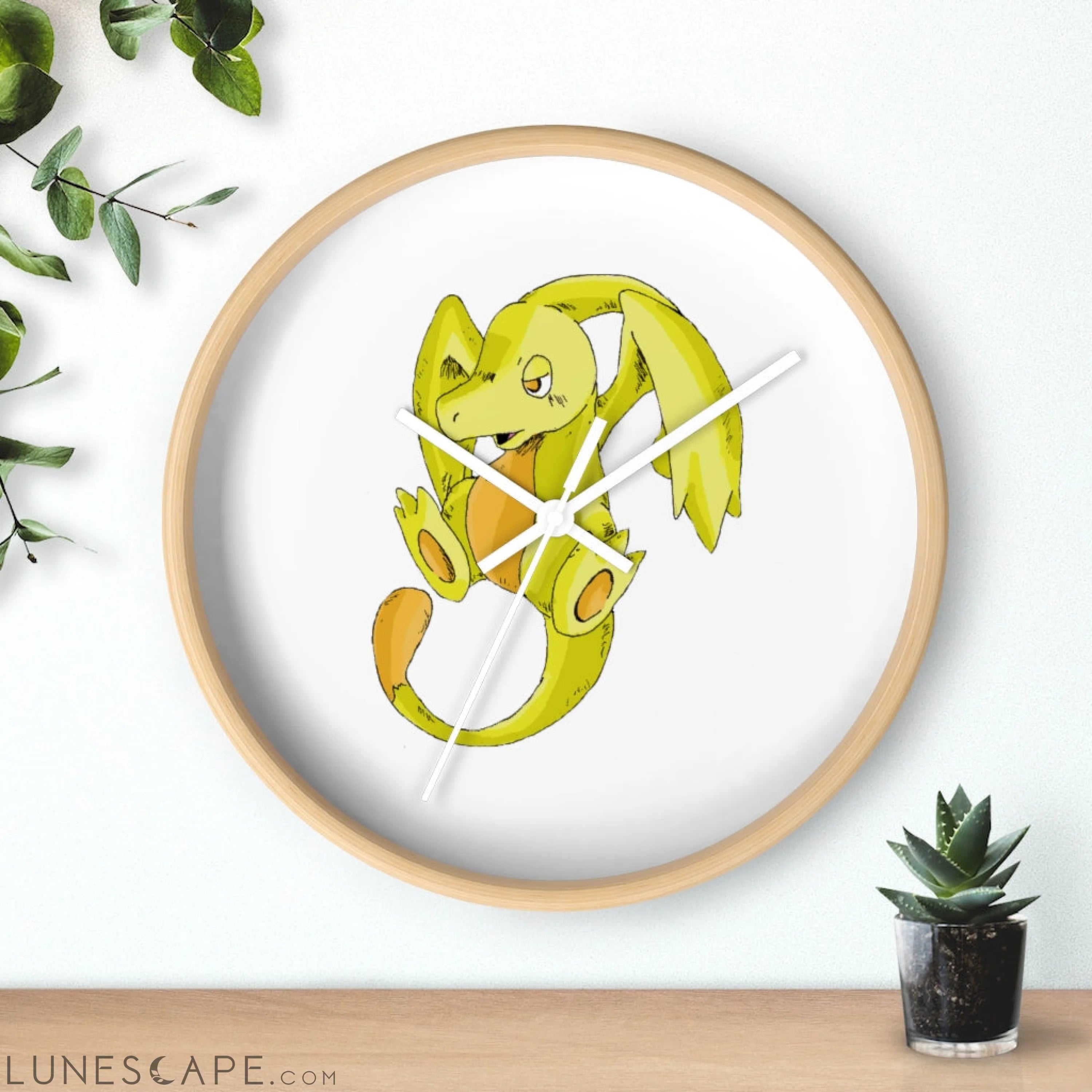 Lighender Wall clock LUNESCAPE