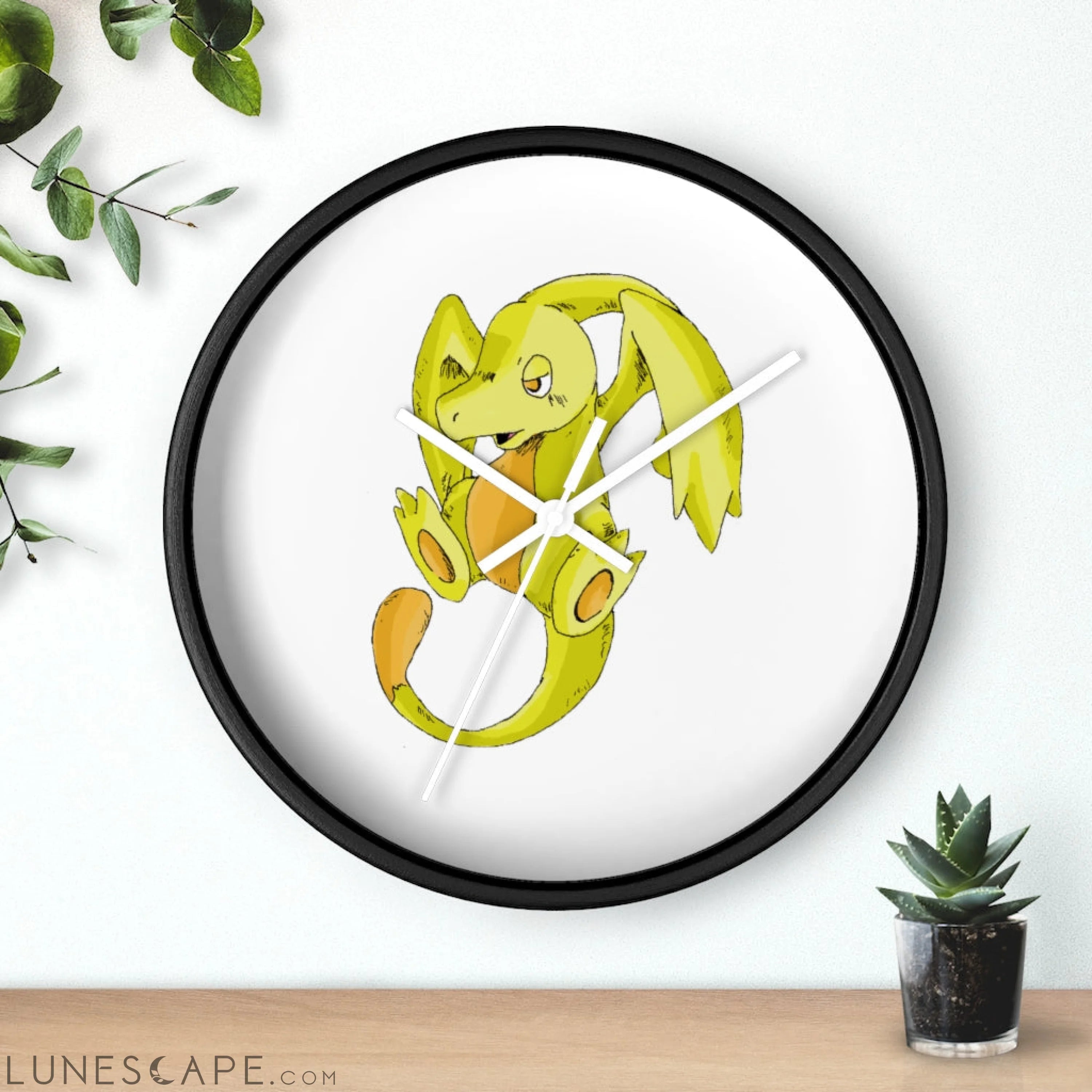 Lighender Wall clock LUNESCAPE