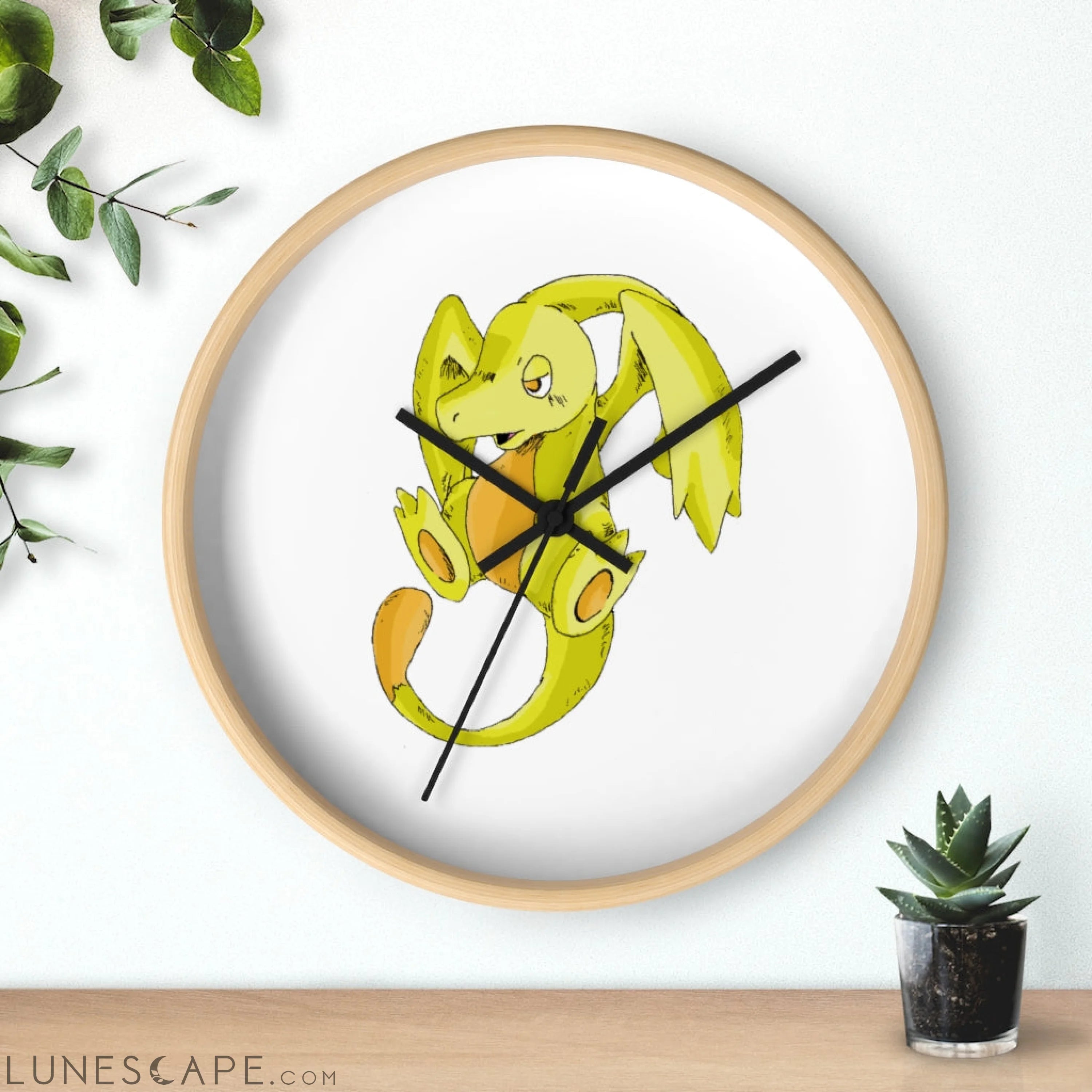 Lighender Wall clock LUNESCAPE