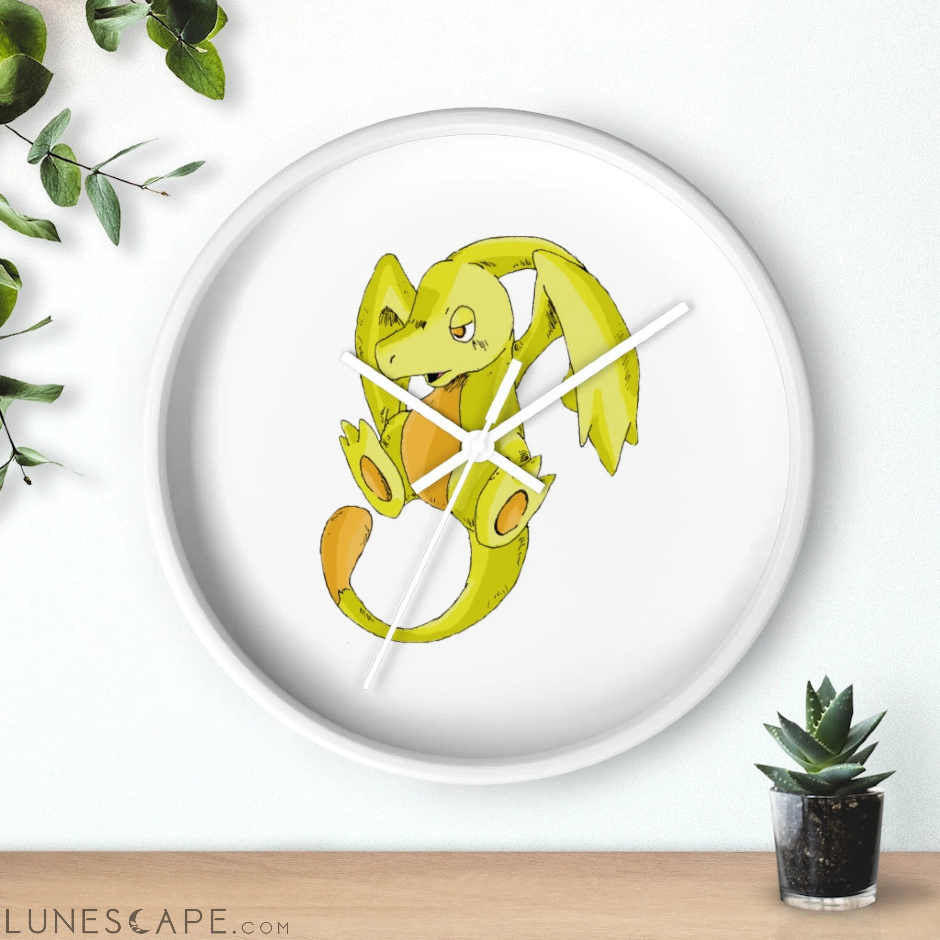 Lighender Wall clock LUNESCAPE