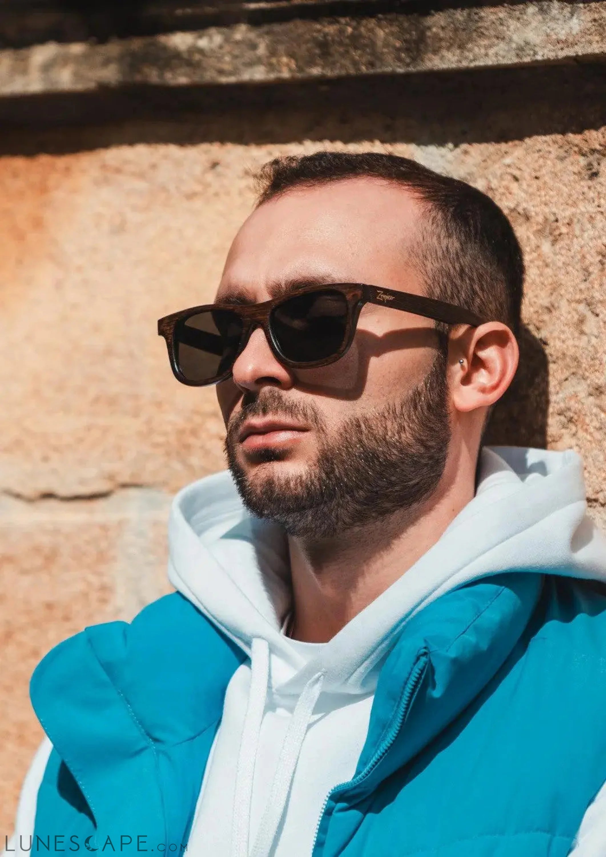 Limited Eyewood Dream - Faded - Wayfarer Sunglasses Unisex LUNESCAPE