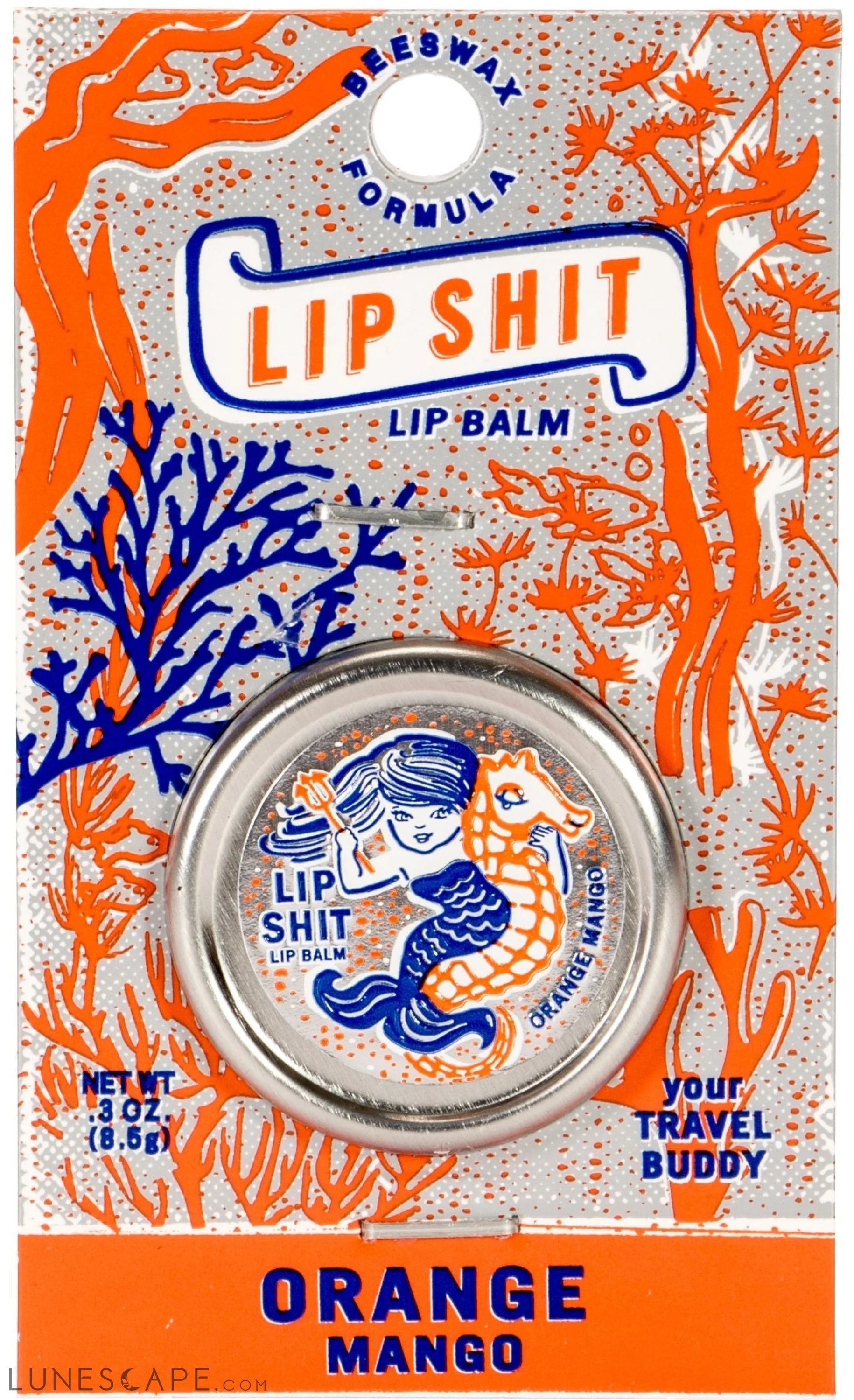 Lip Shit Lip Balm in Orange Mango Beeswax Formula | Lip Moisturizer in LUNESCAPE