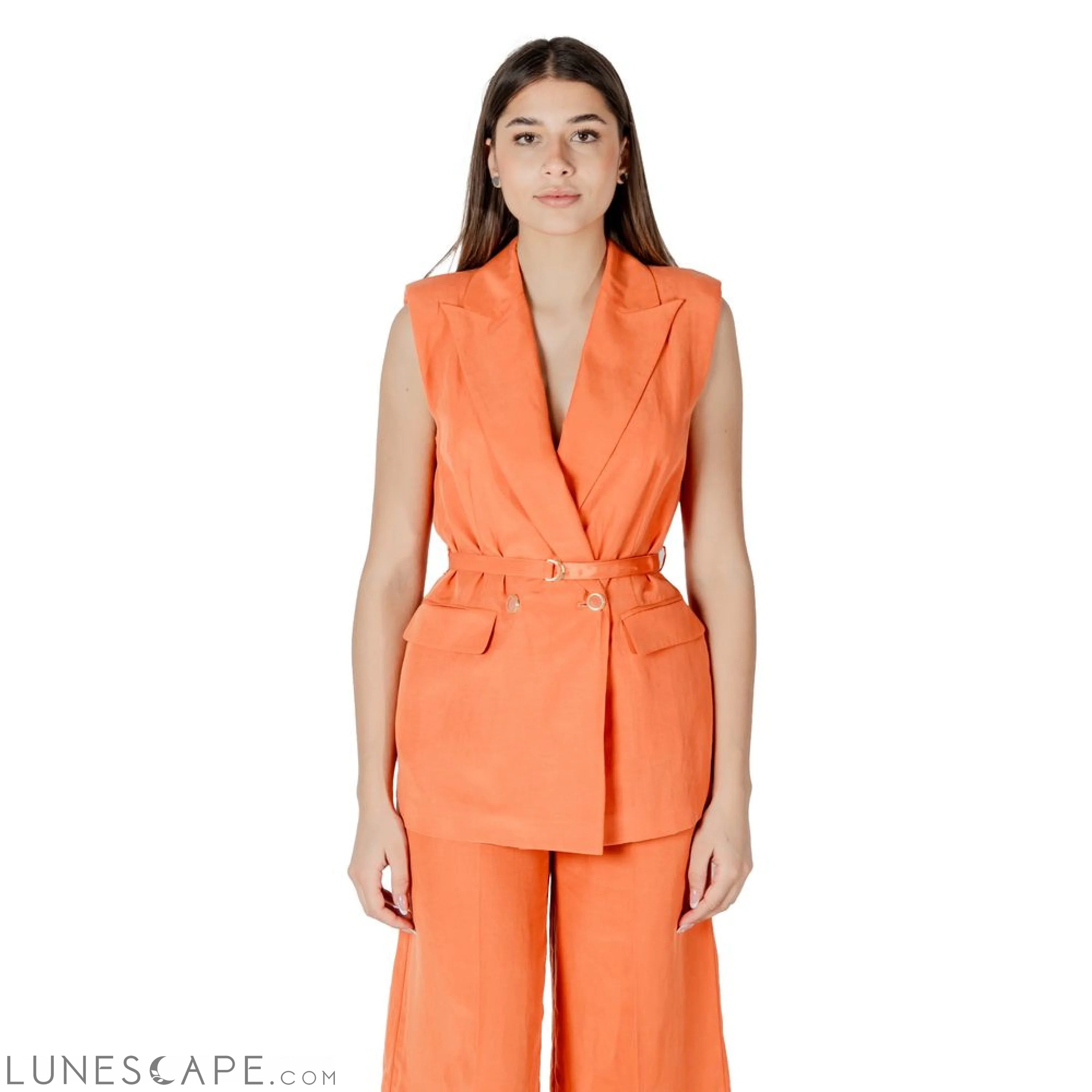 Liu Jo Orange Lyocell Vest LUNESCAPE