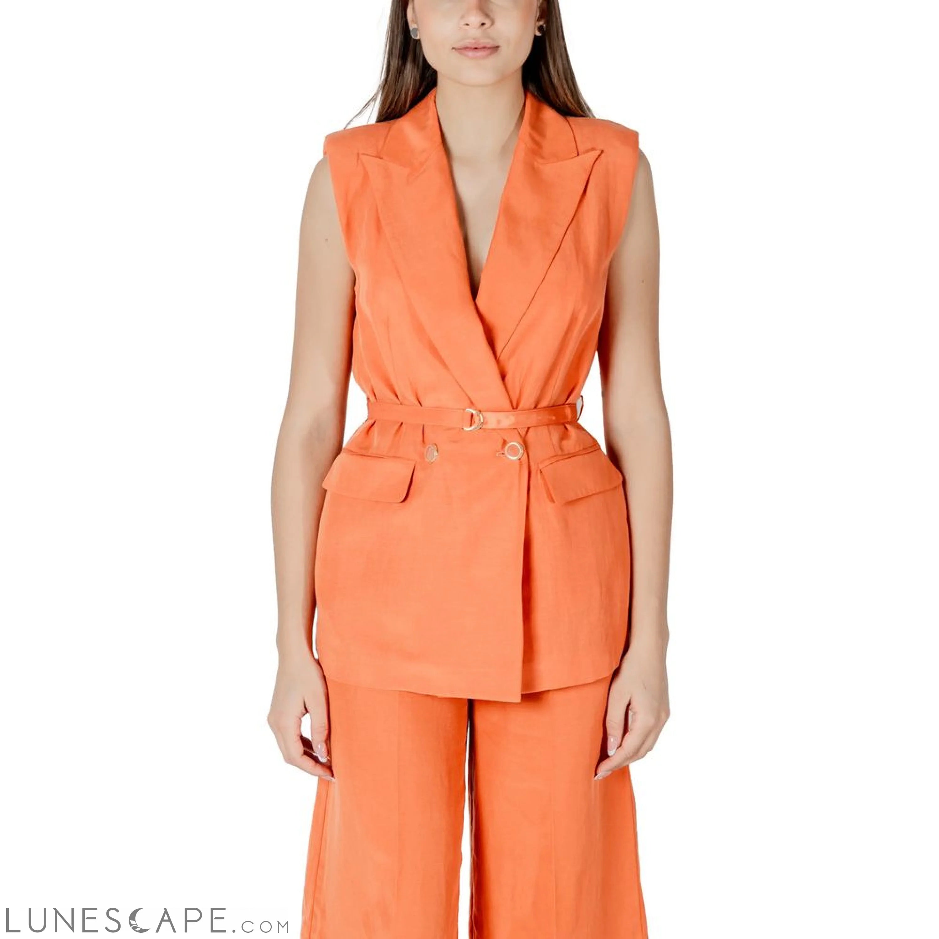 Liu Jo Orange Lyocell Vest LUNESCAPE