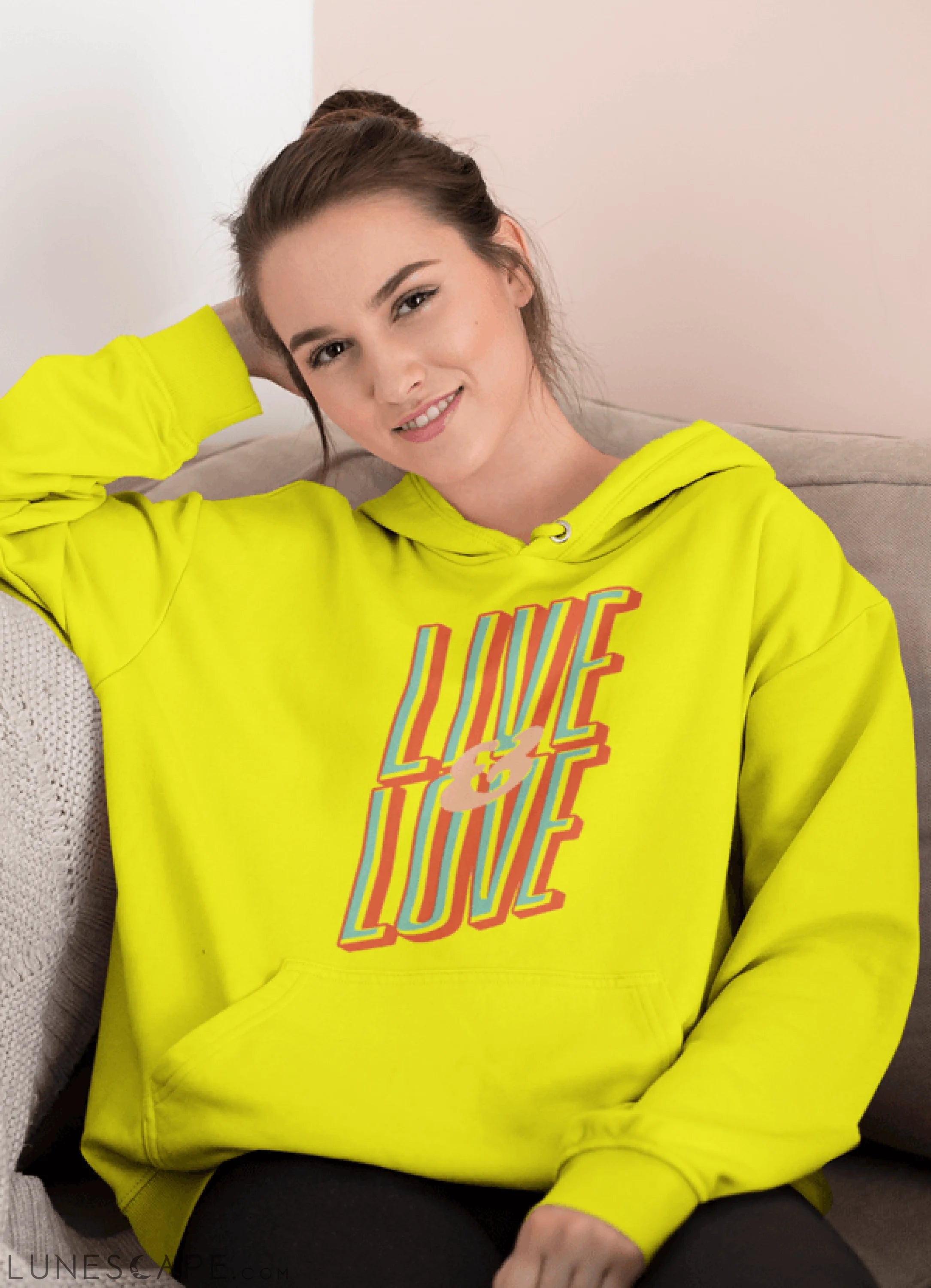 Live & Love Hooded Sweatshirt LUNESCAPE