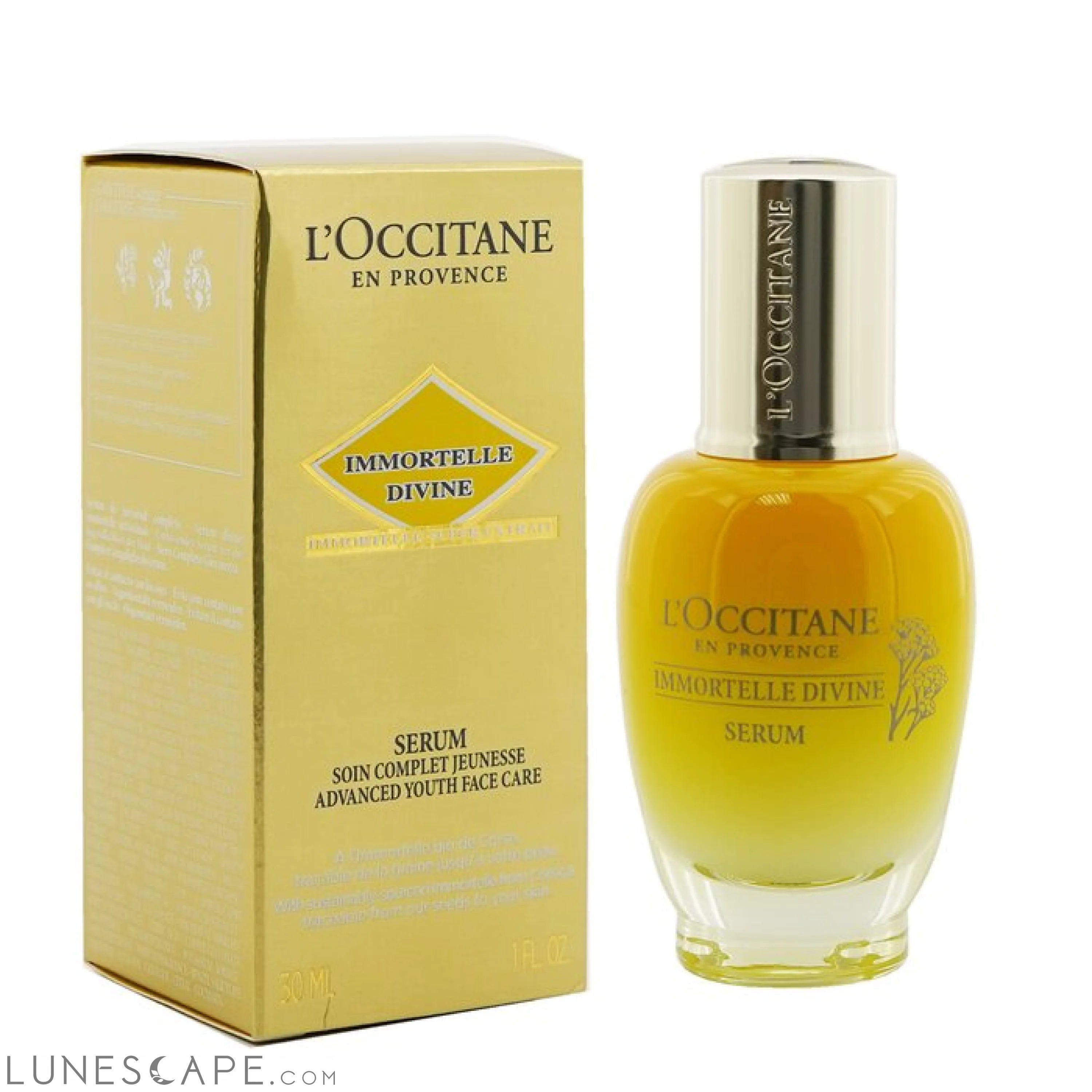 l'OCCITANE - Immortelle Divine Serum - Advanced Youth Face Care LUNESCAPE