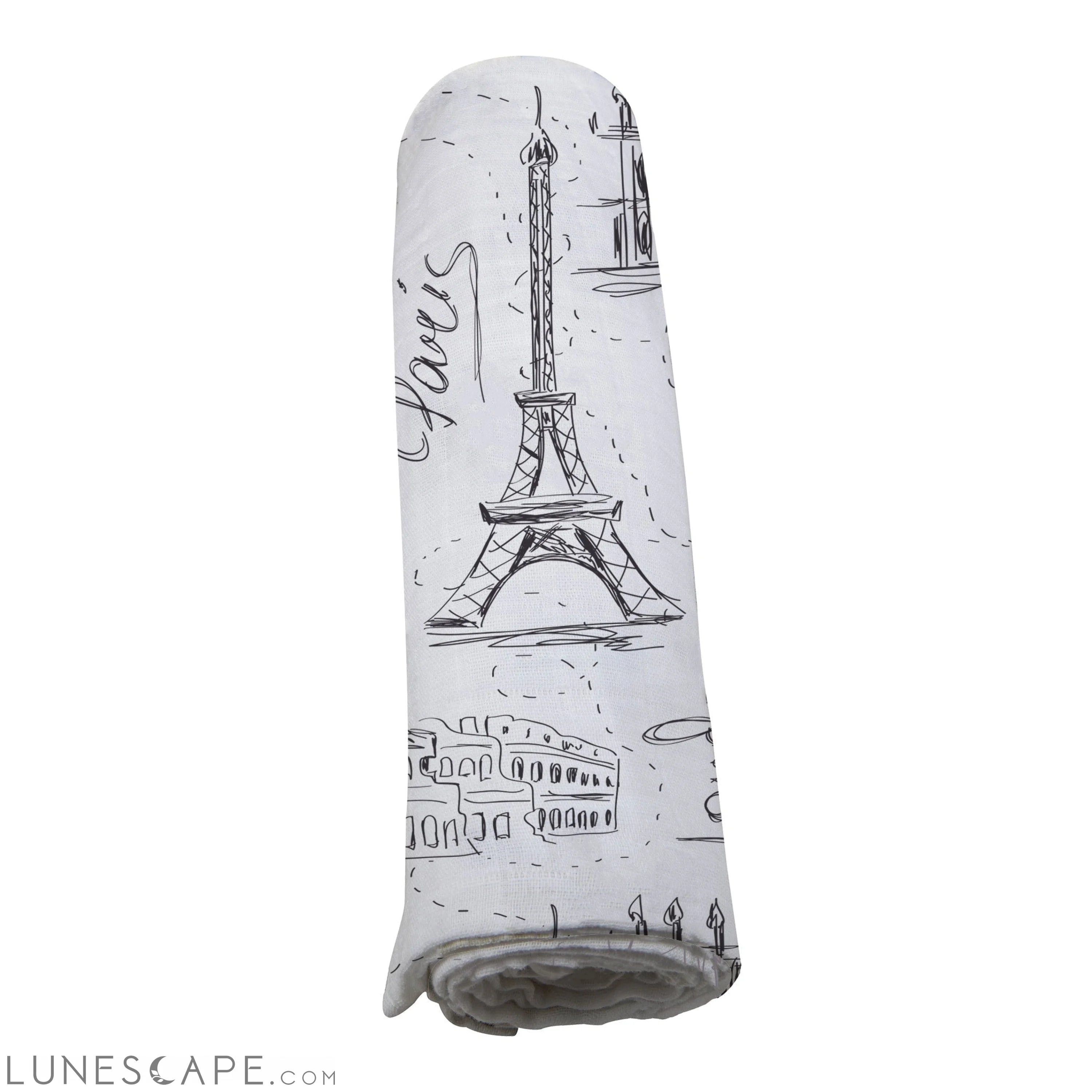 London, Paris, New York Bamboo Swaddle LUNESCAPE