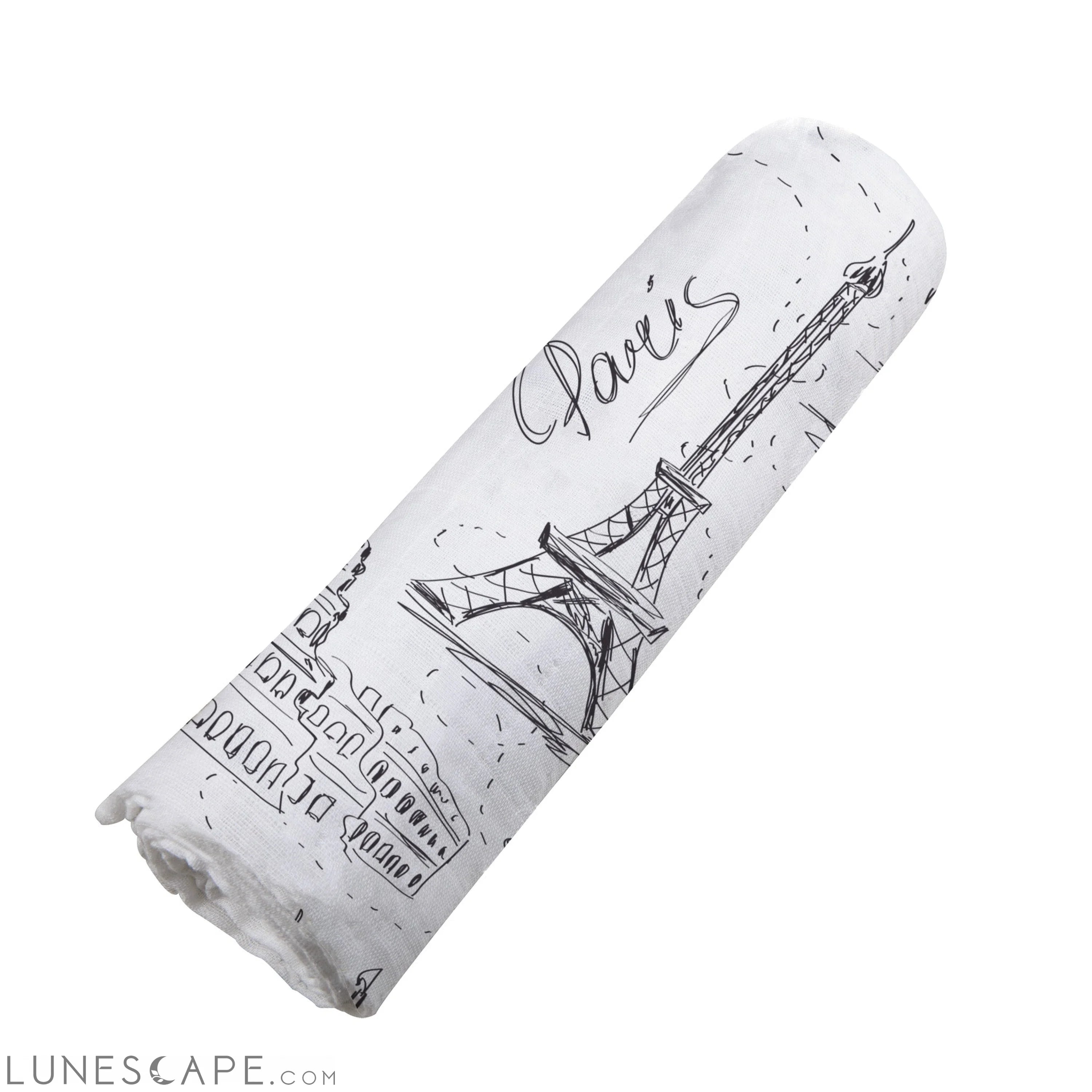 London, Paris, New York Bamboo Swaddle LUNESCAPE