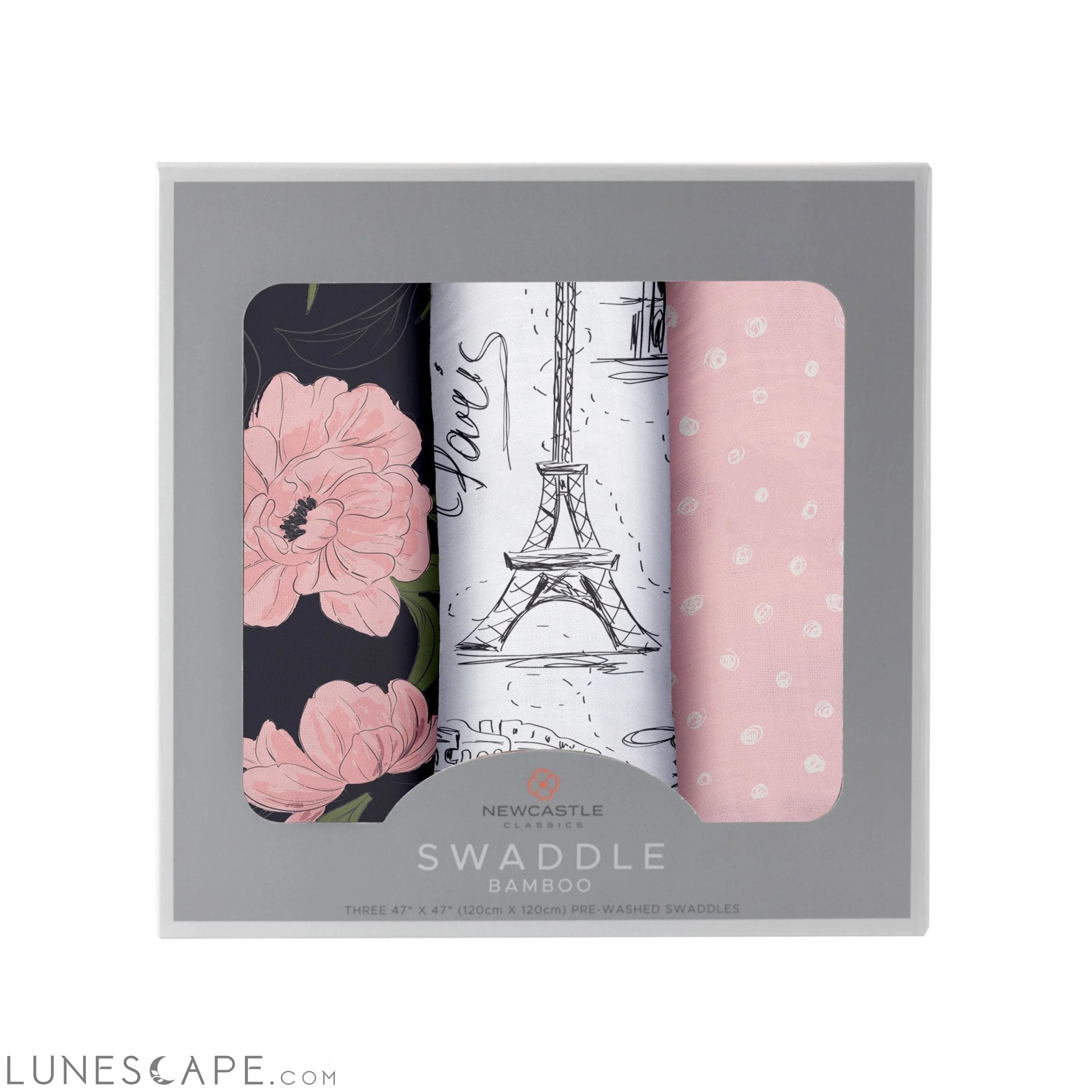 London, Paris, New York Swaddle 3 Pack LUNESCAPE