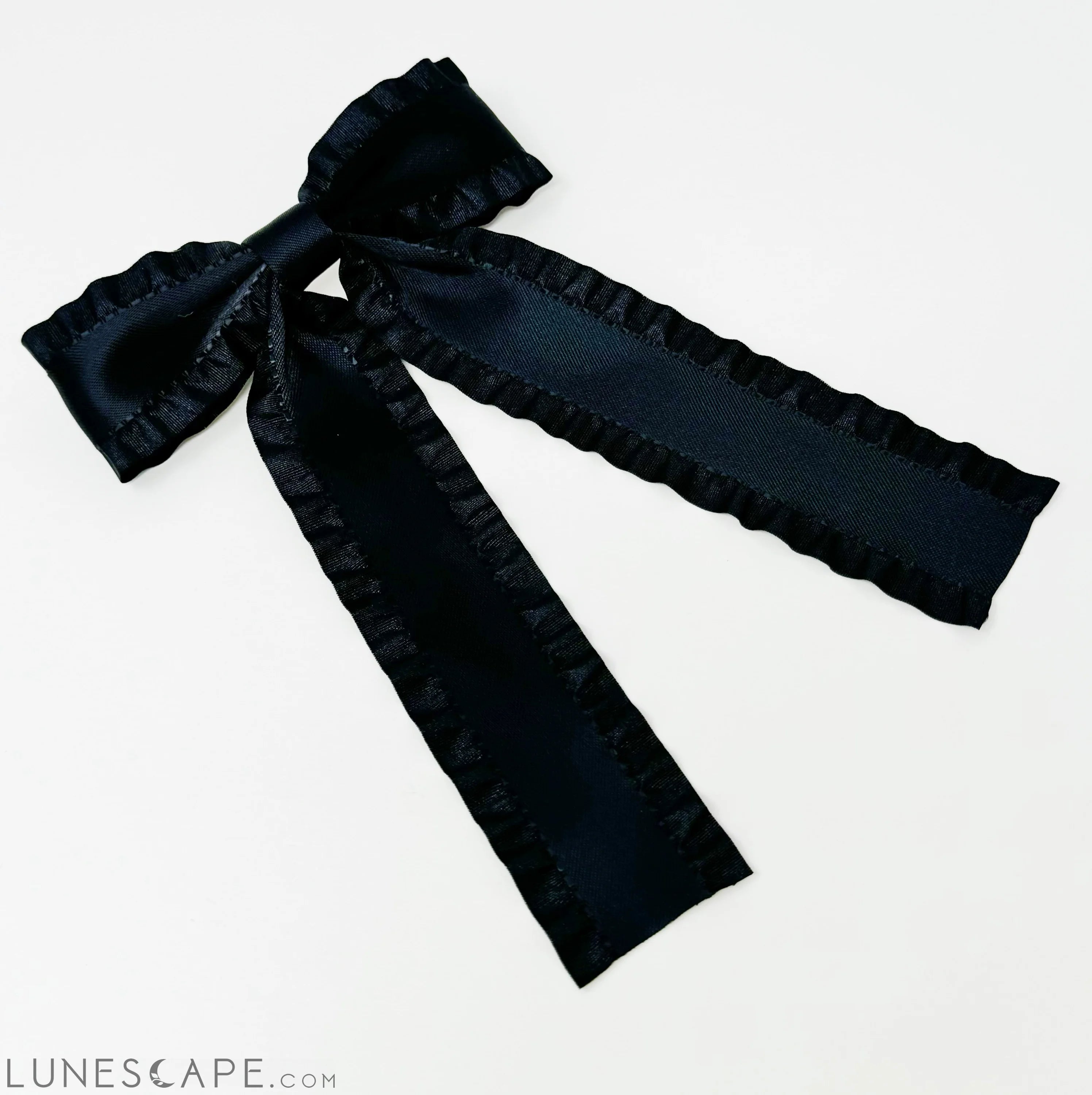 Love Game Frill Bow Hair Clip LUNESCAPE