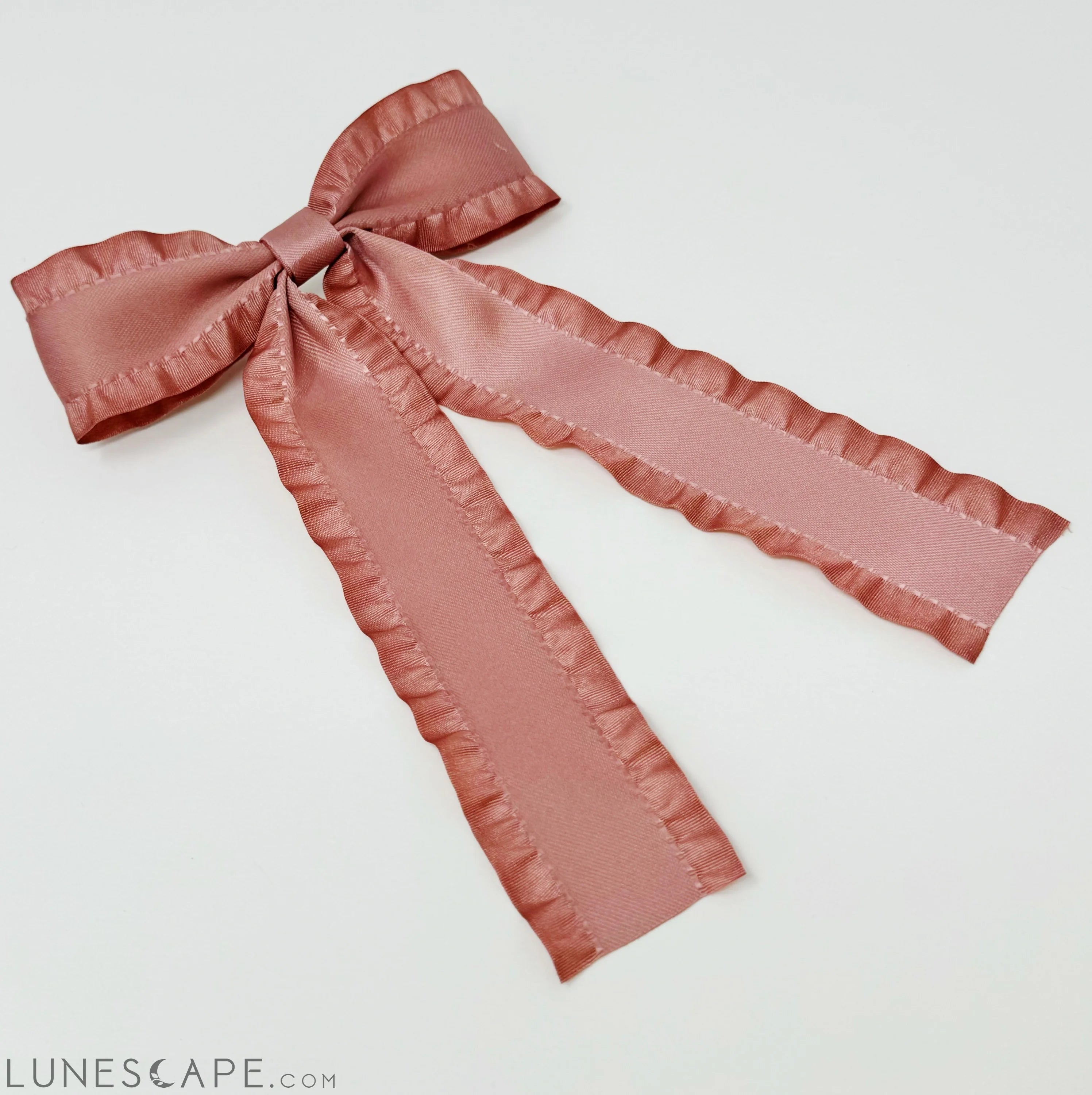 Love Game Frill Bow Hair Clip LUNESCAPE