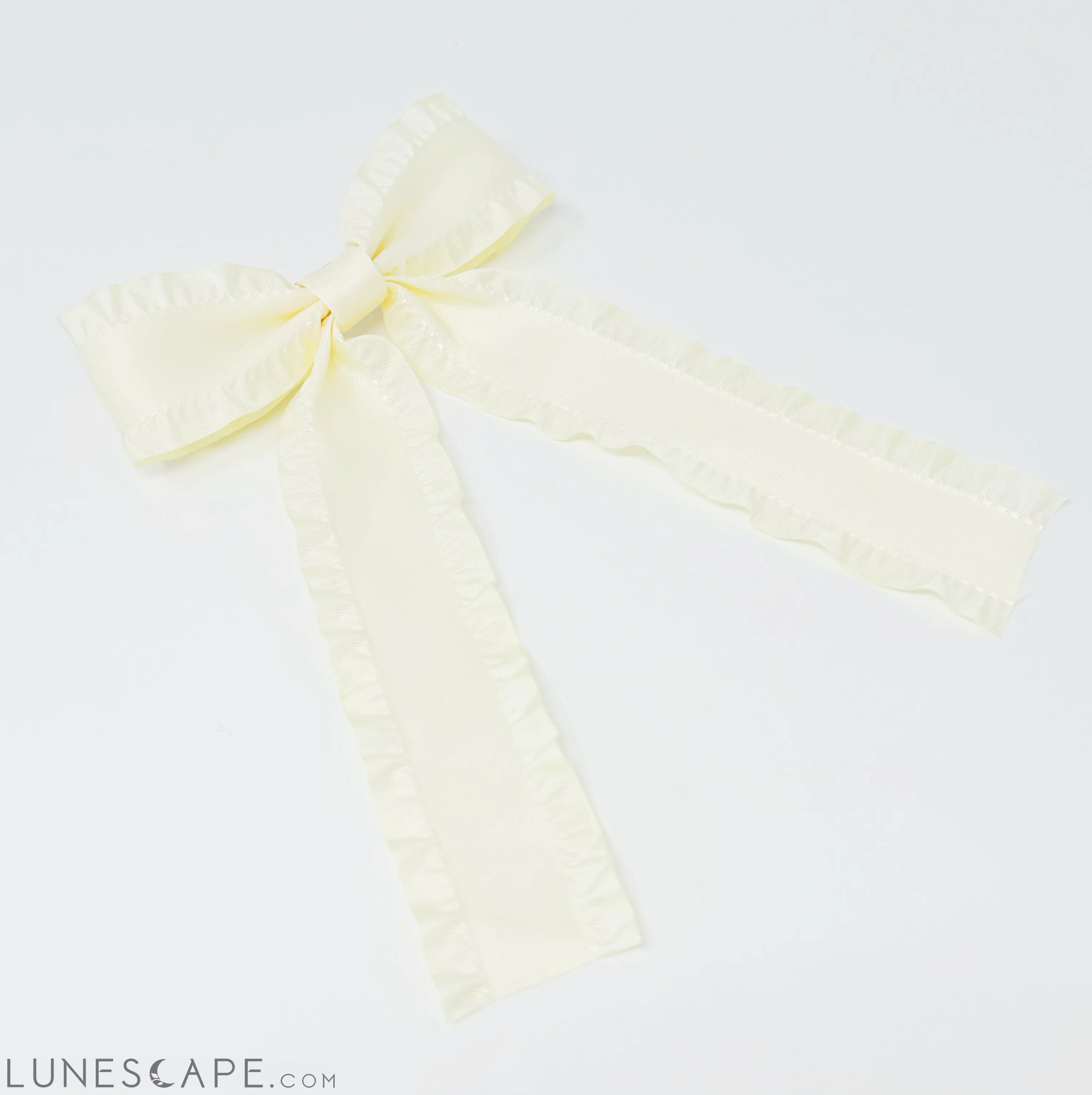Love Game Frill Bow Hair Clip LUNESCAPE