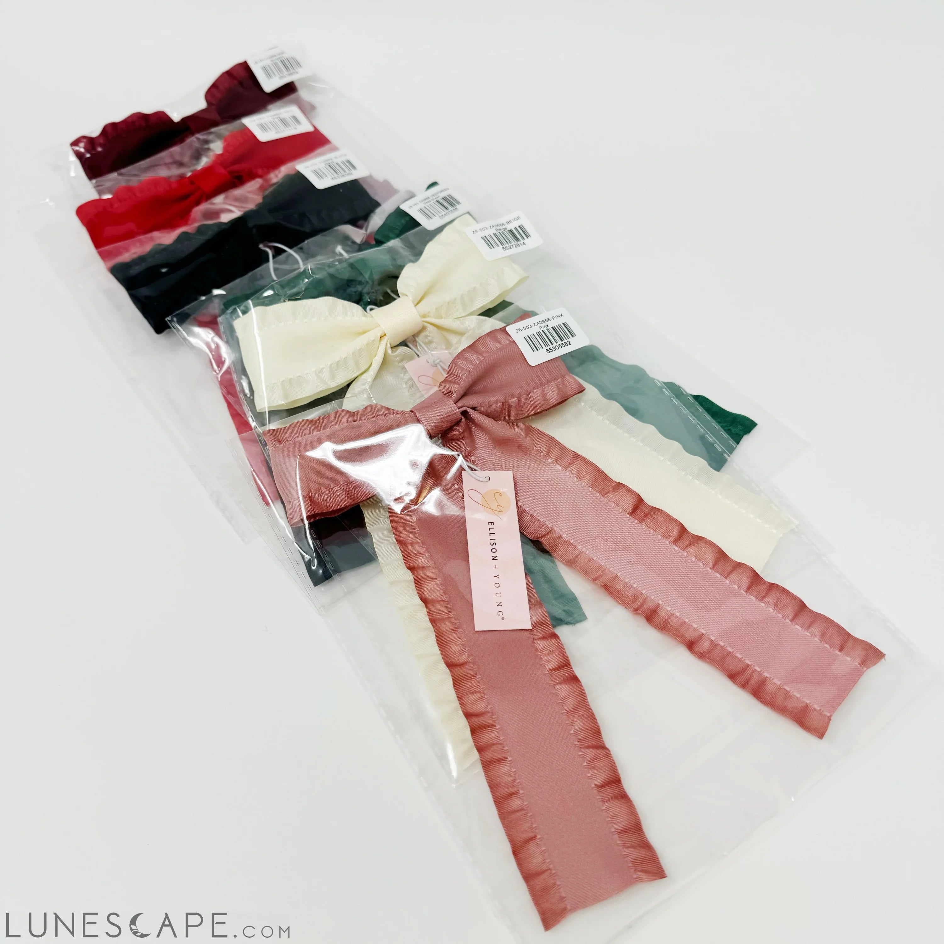 Love Game Frill Bow Hair Clip LUNESCAPE