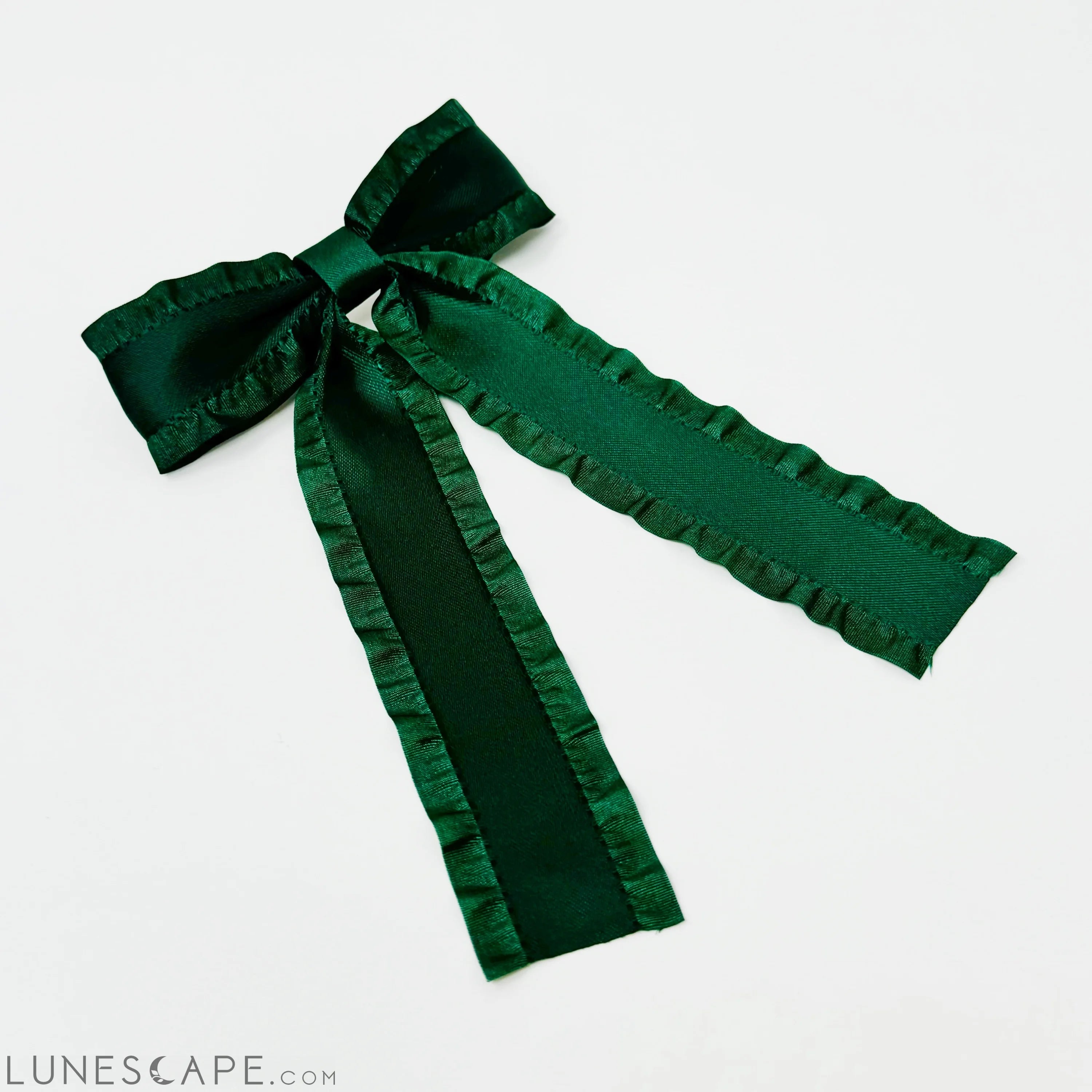 Love Game Frill Bow Hair Clip LUNESCAPE