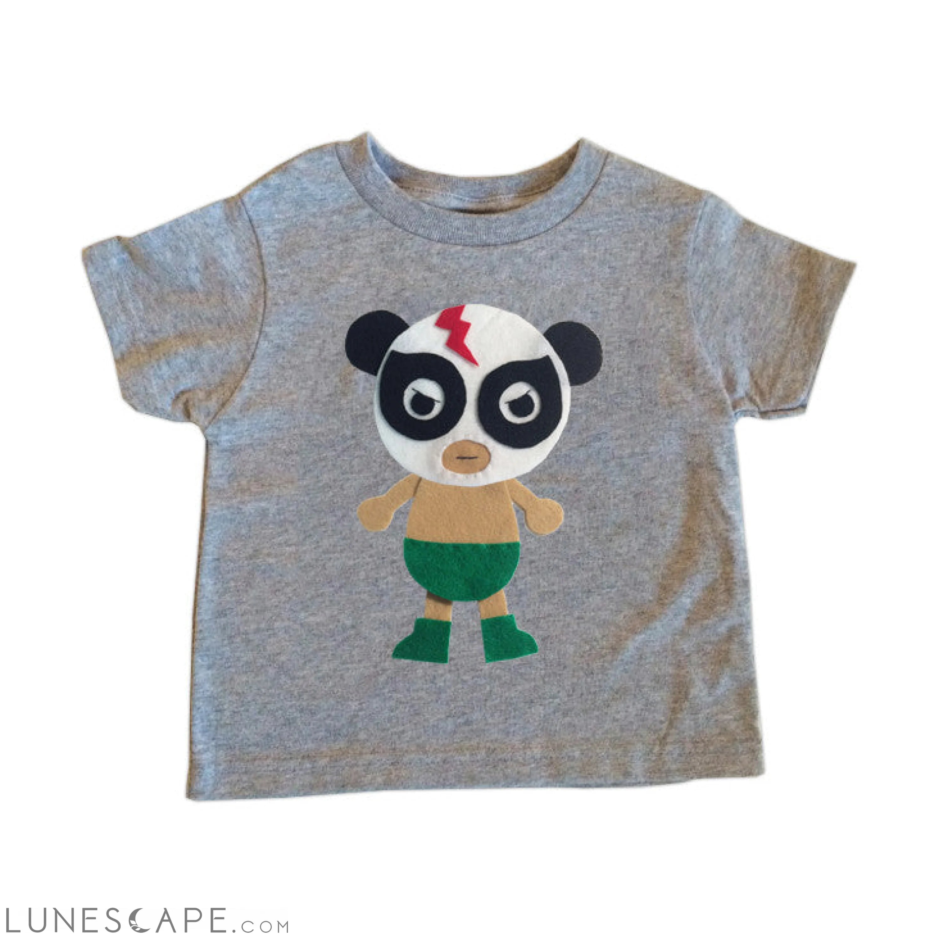 Lucha Panda Kids T-Shirt LUNESCAPE