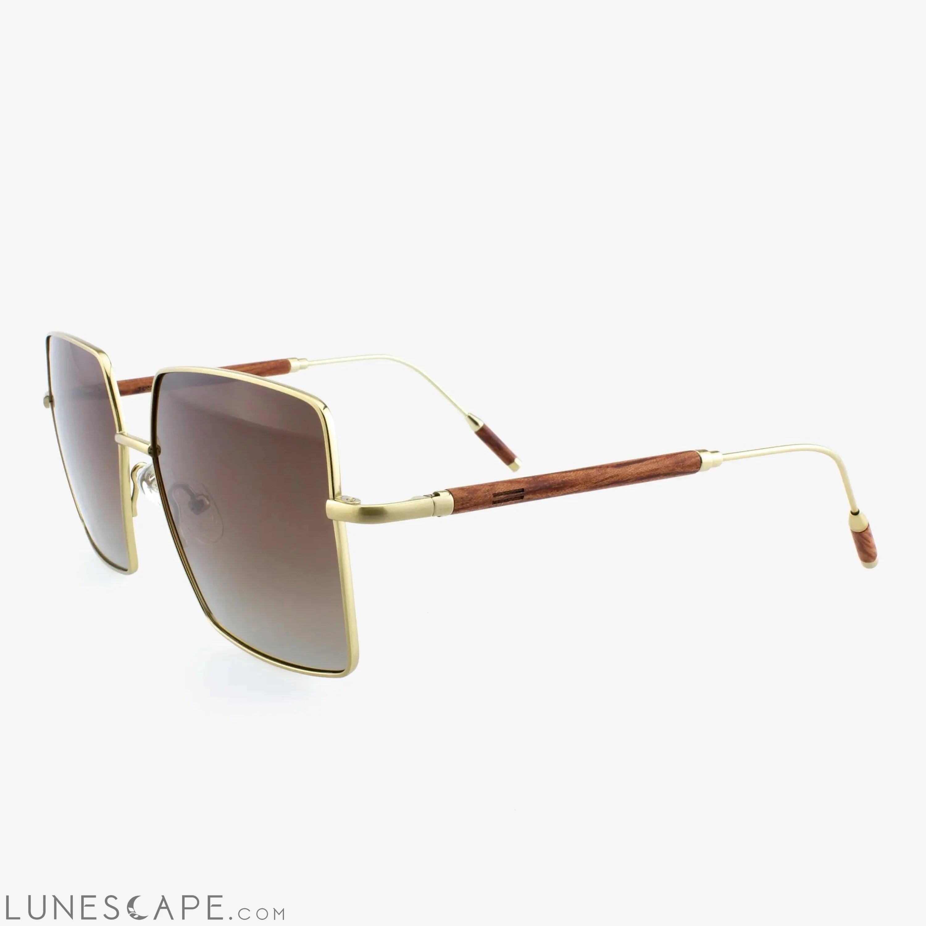 Lucie - Metal & Wood Sunglasses LUNESCAPE
