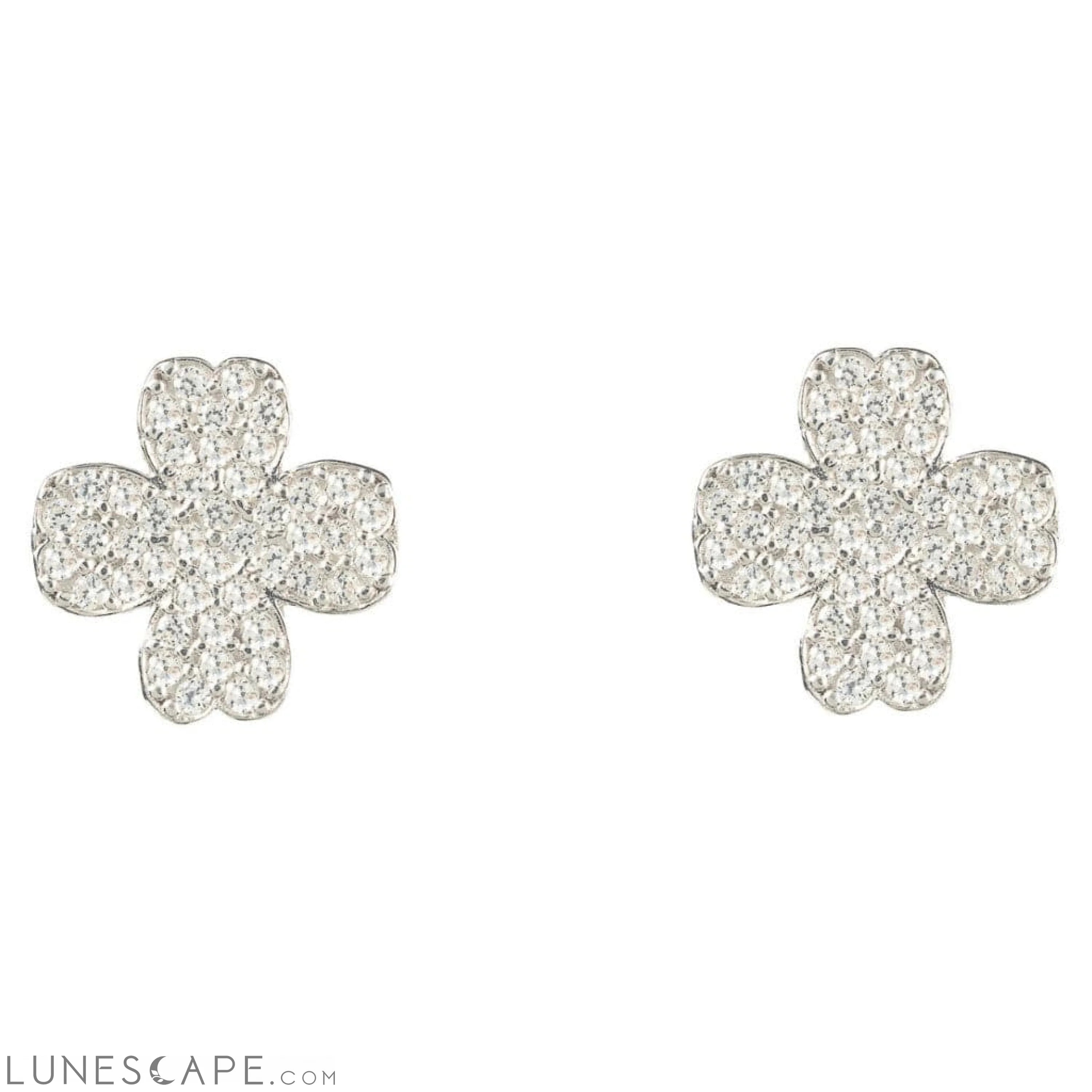 Lucky Four Leaf Clover Earrings LUNESCAPE