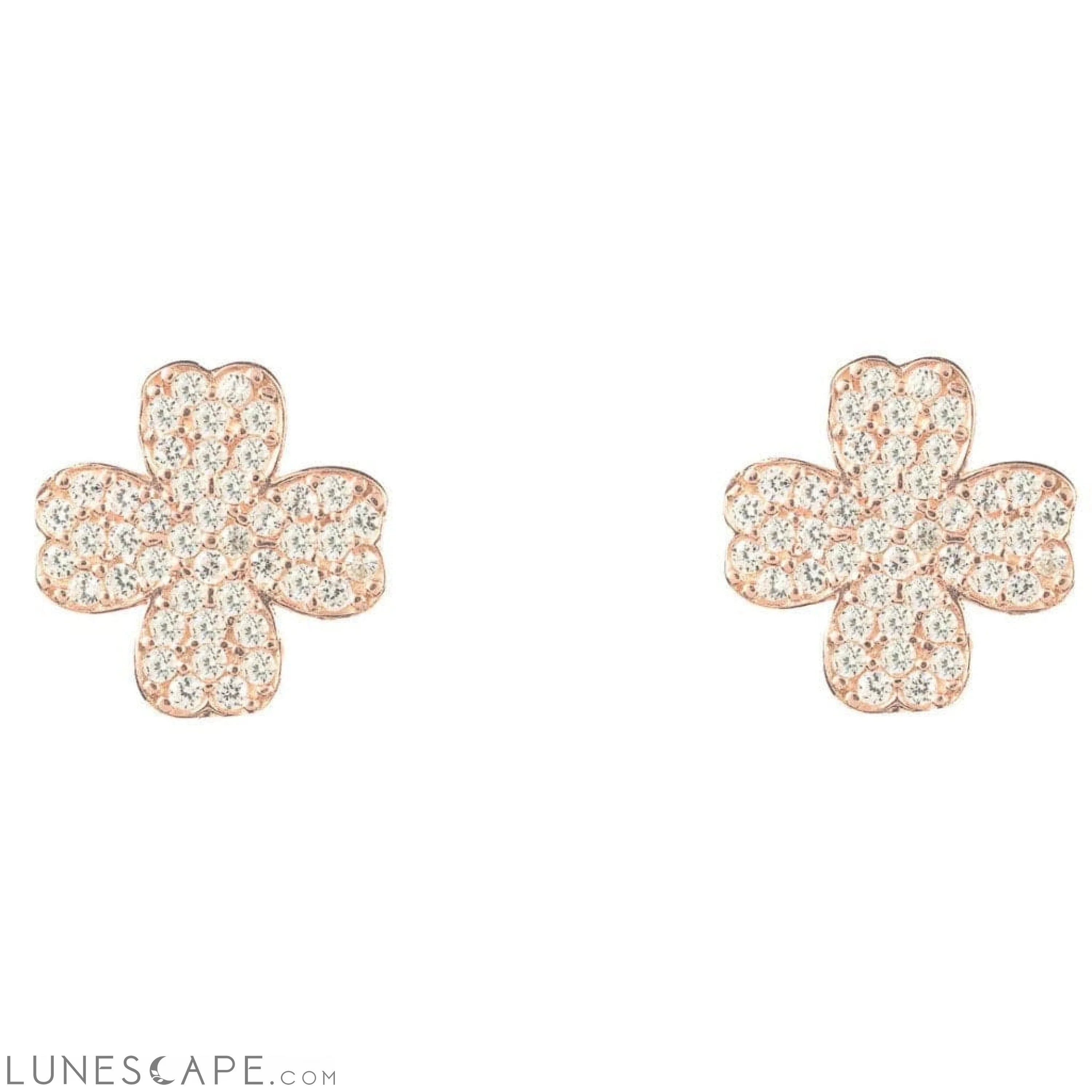 Lucky Four Leaf Clover Earrings LUNESCAPE
