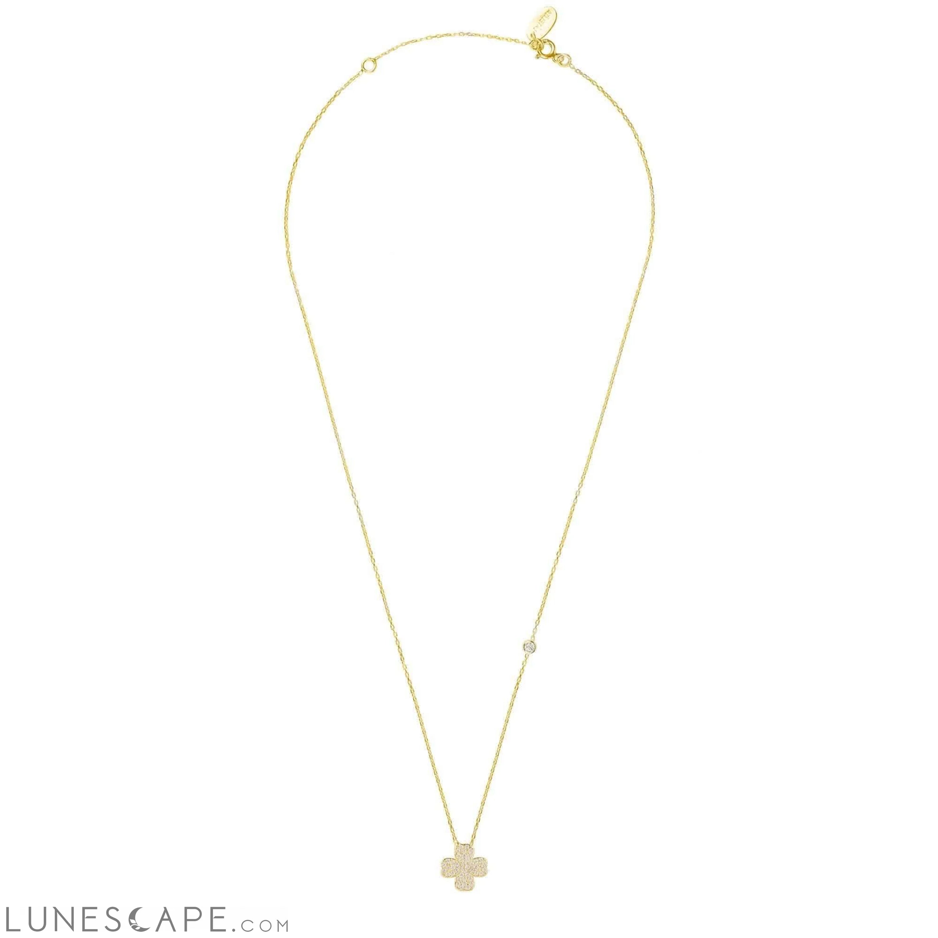 Lucky Four Leaf Clover Necklace LUNESCAPE