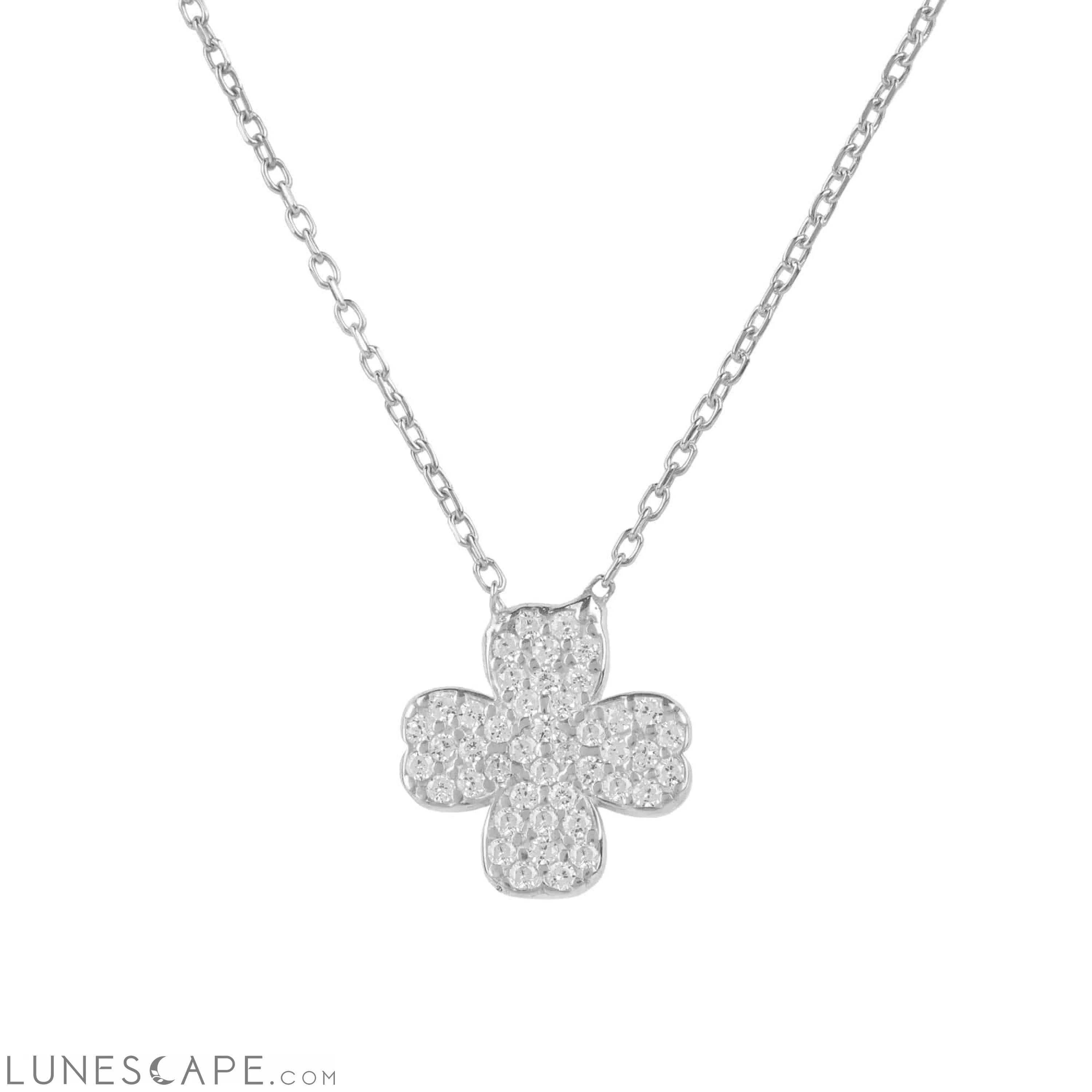 Lucky Four Leaf Clover Necklace LUNESCAPE