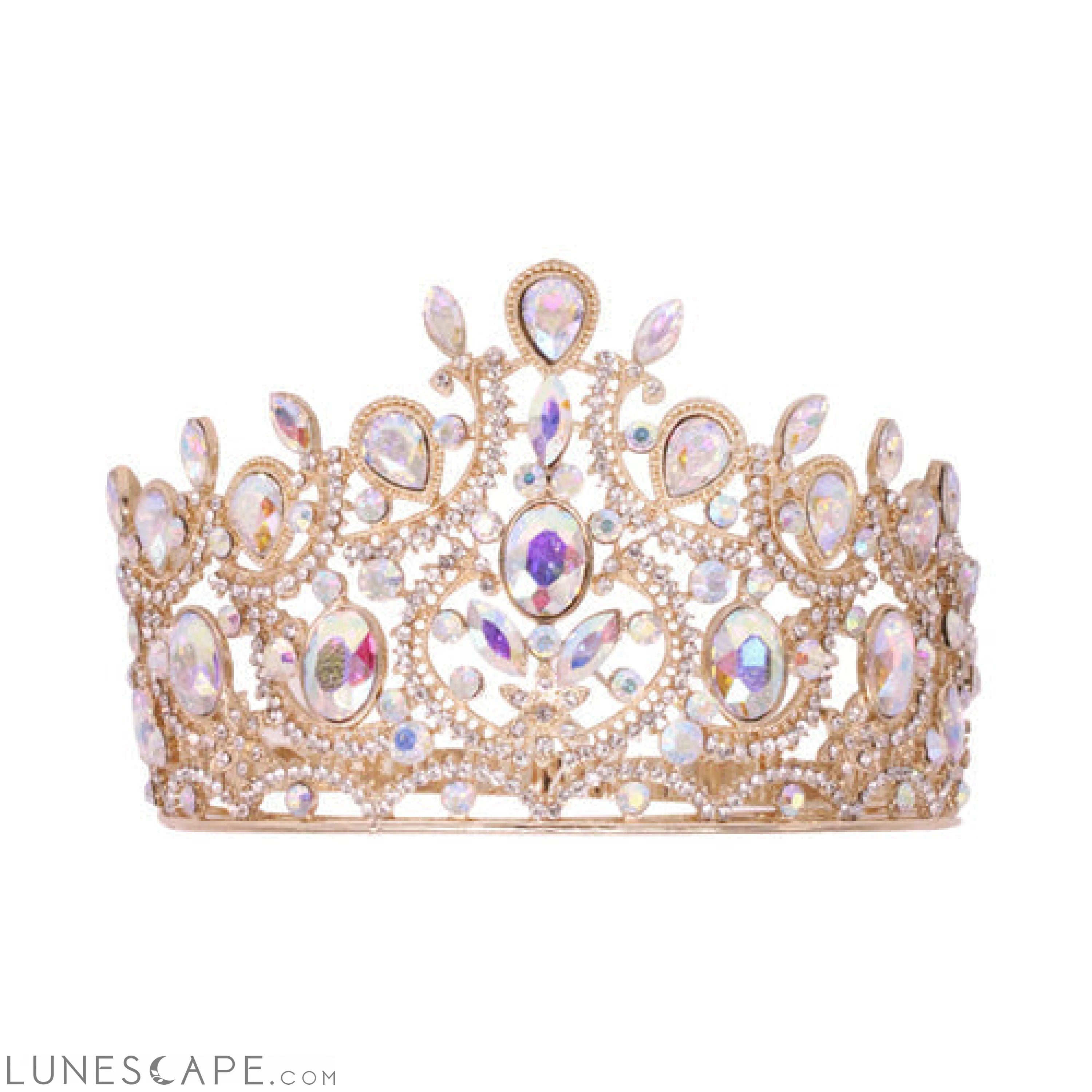 Luxury Crystal Crown Tiara LUNESCAPE