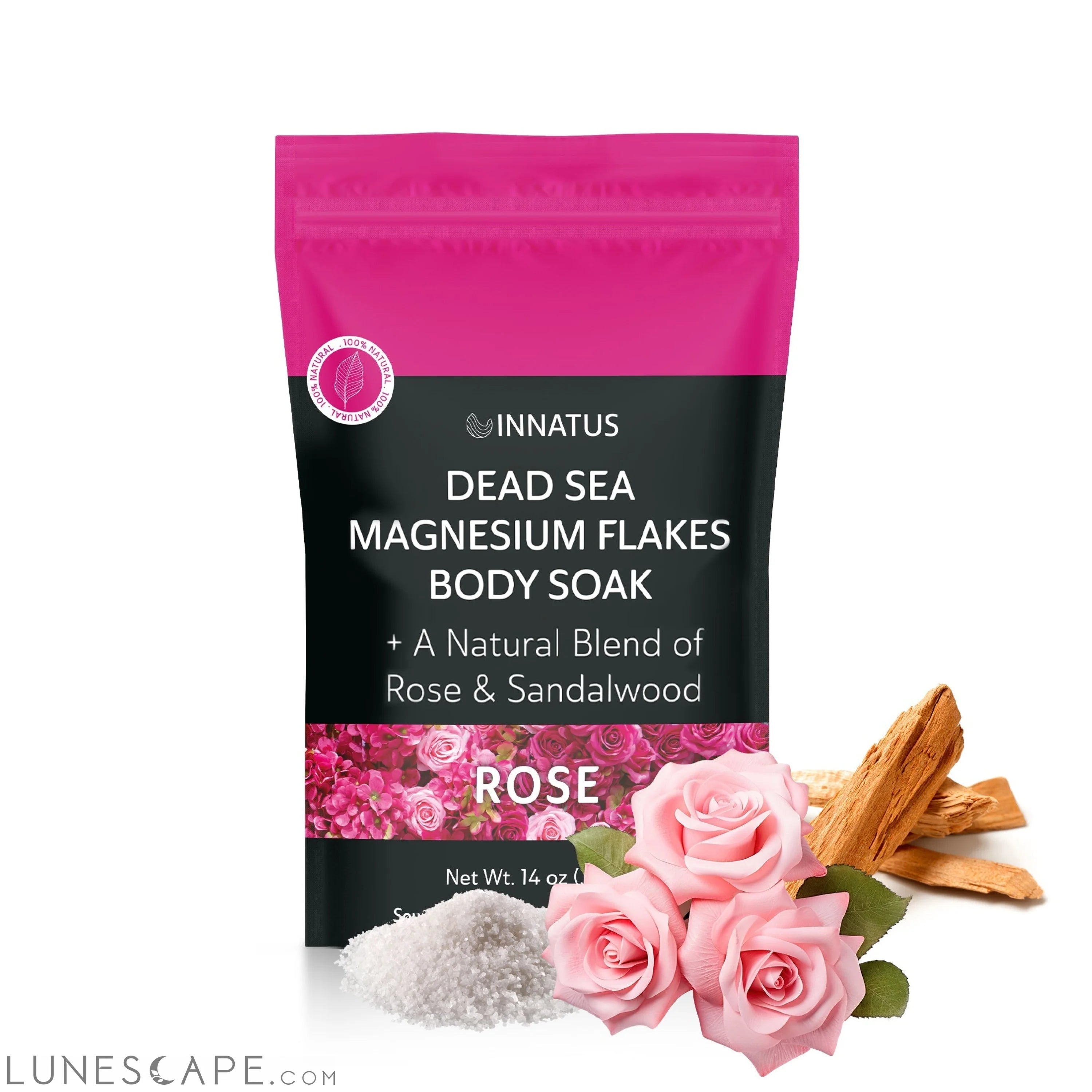 Luxury Dead Sea Spa Gift Set – Bath Salt, Magnesium Flakes, Pillow & LUNESCAPE