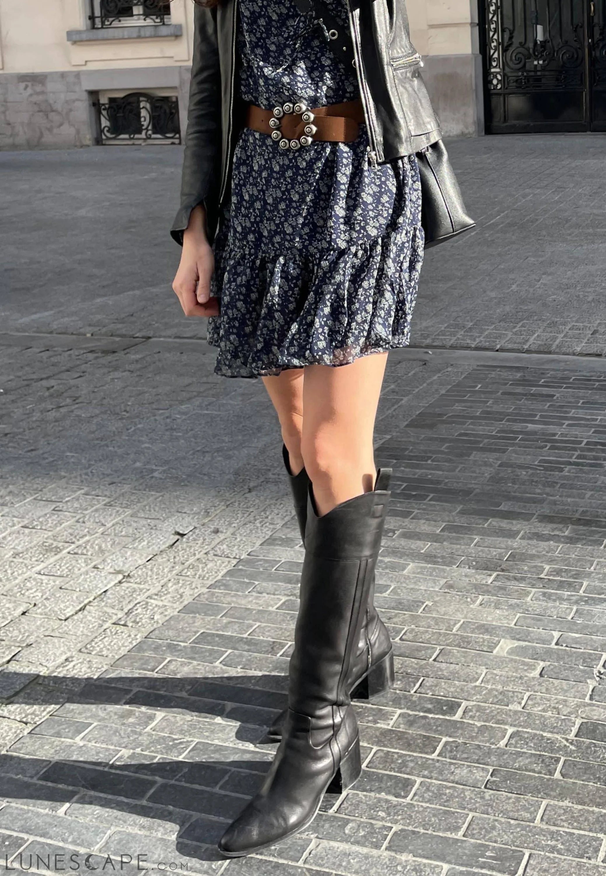 Mangará Leather Knee-High Boots LUNESCAPE