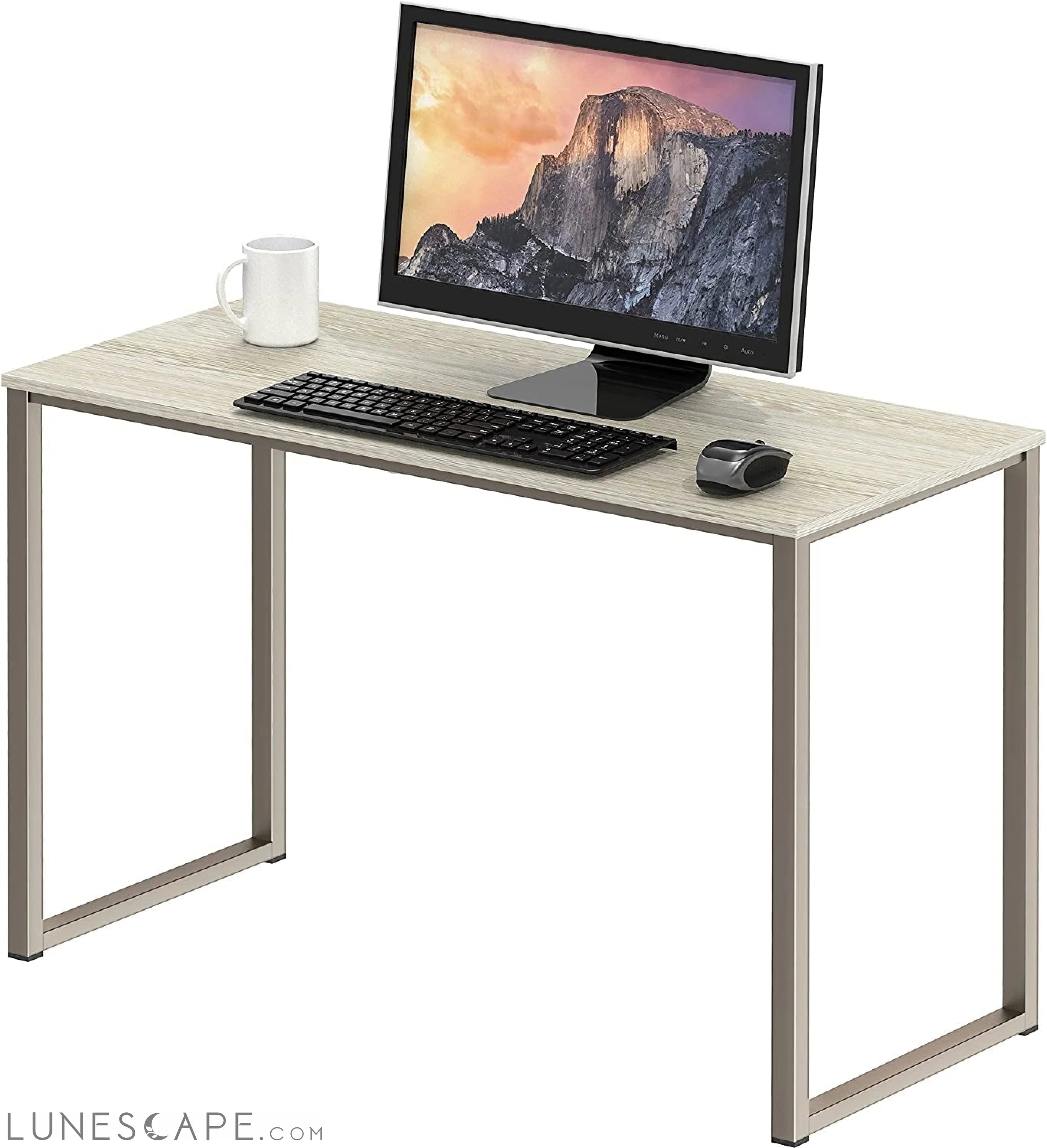 Maple Desk for Home Office, 32-Inch LUNESCAPE