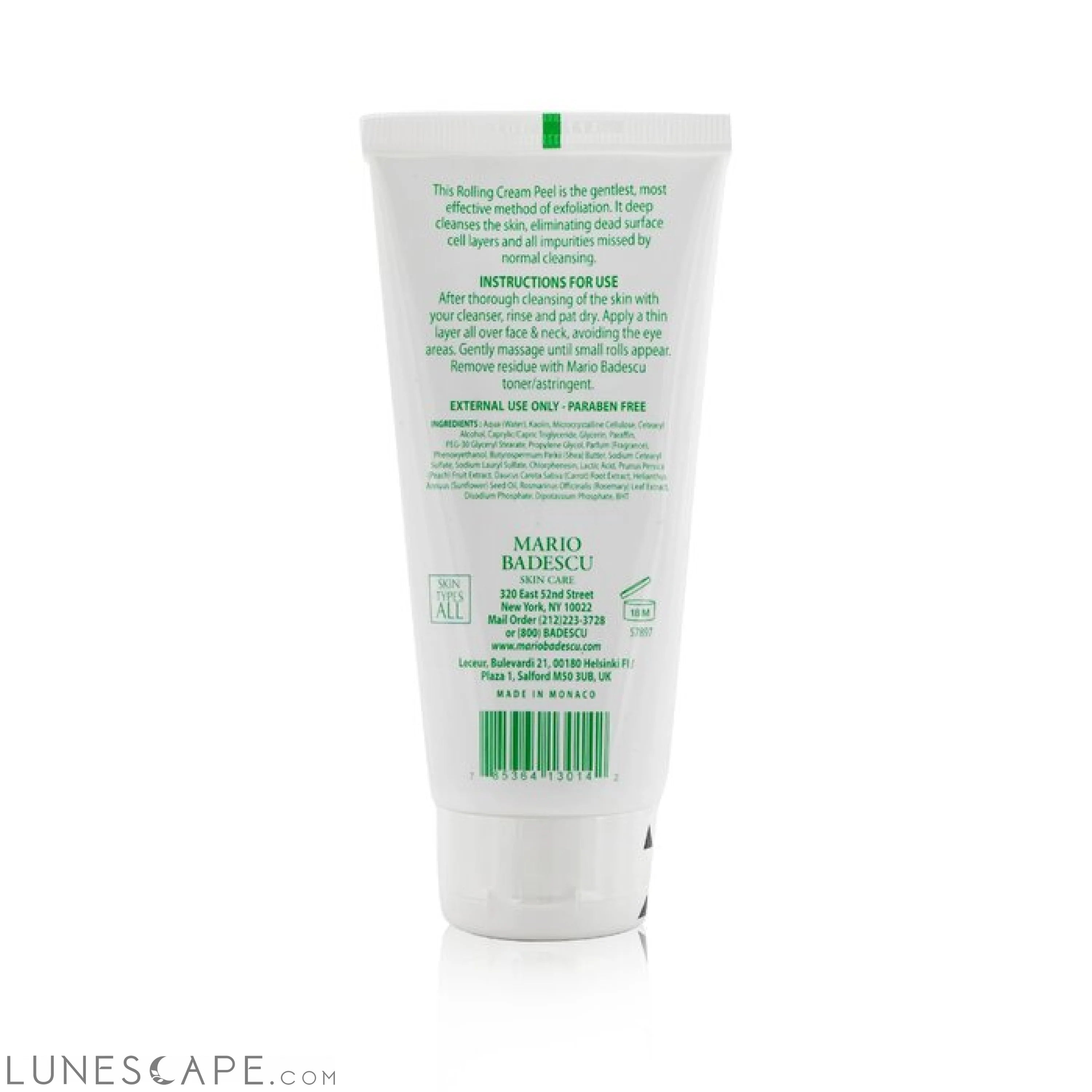 MARIO BADESCU - Rolling Cream Peel With AHA - For All Skin Types LUNESCAPE