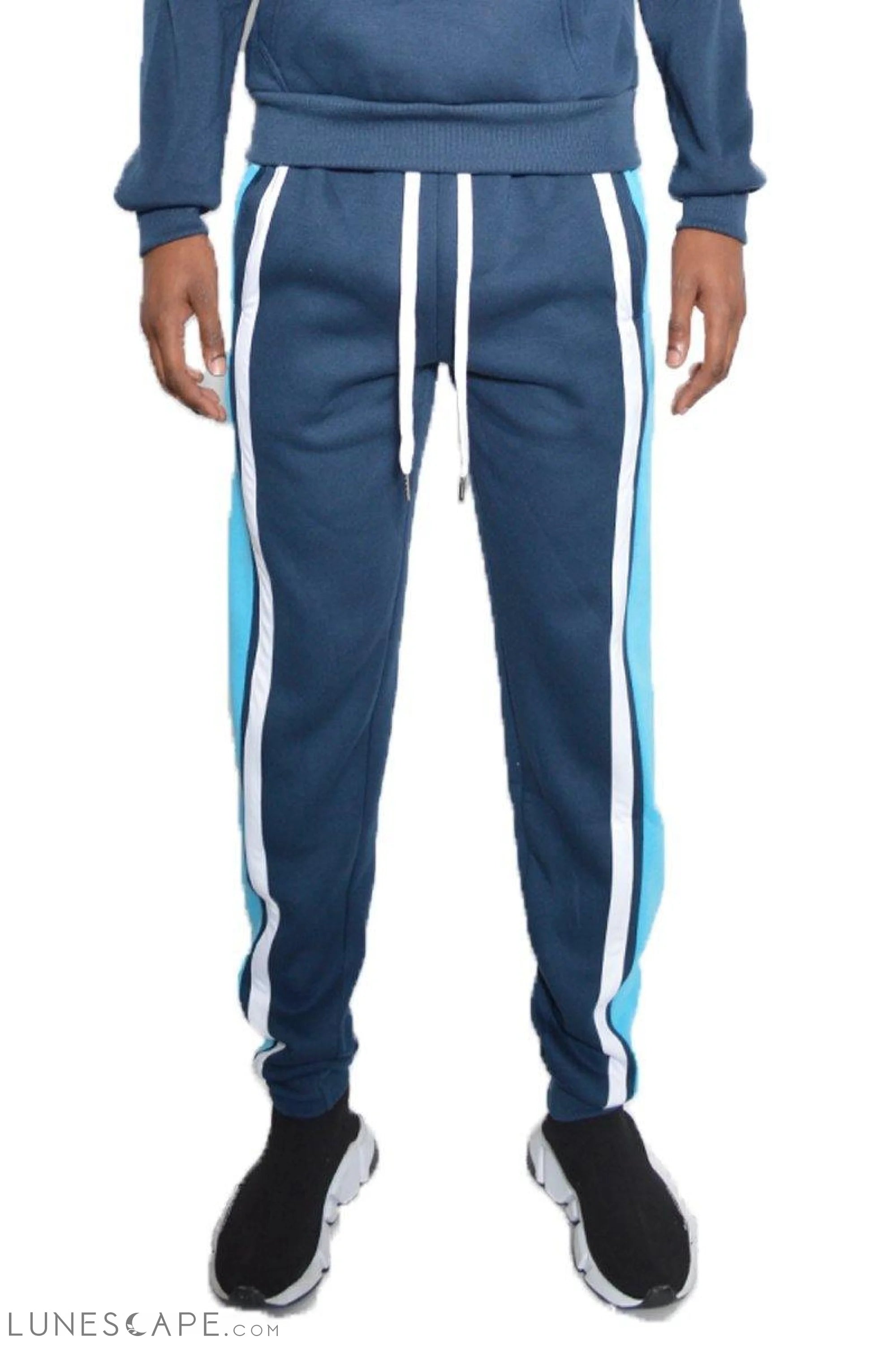 MARX COTTON SWEAT PANTS - Blue LUNESCAPE