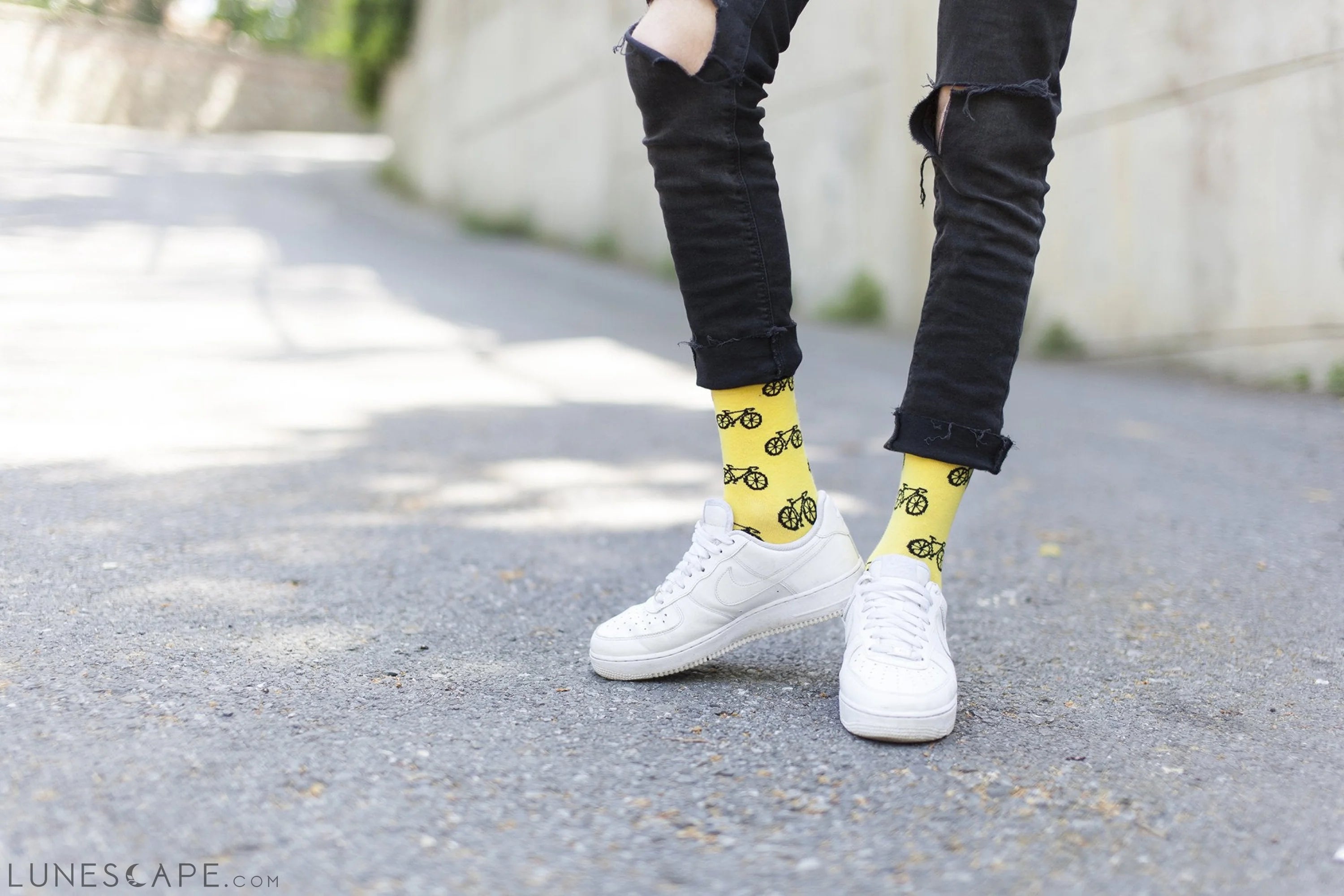 Men's Bicycle Socks LUNESCAPE