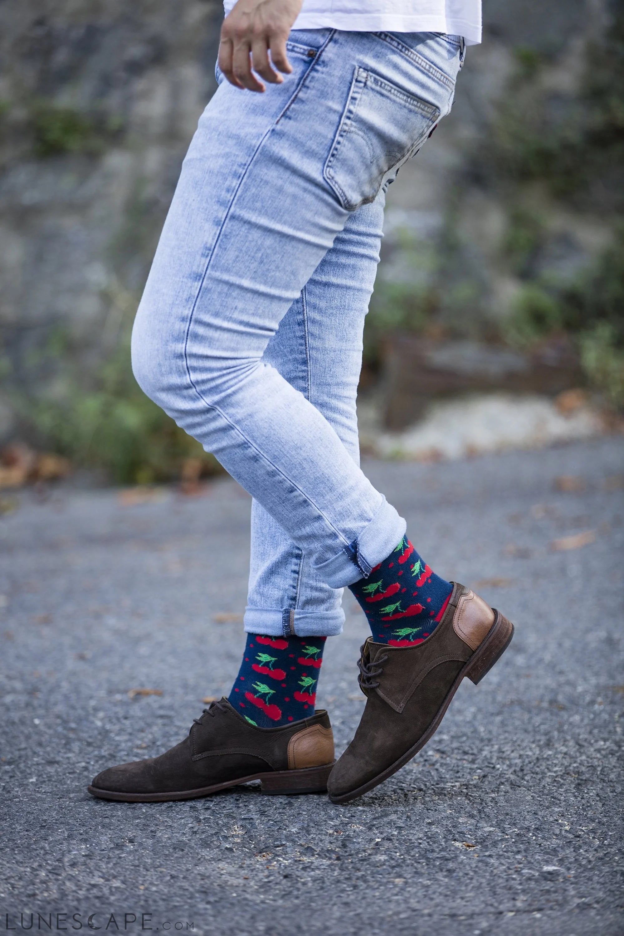 Men's Cheerful Fruits Socks LUNESCAPE