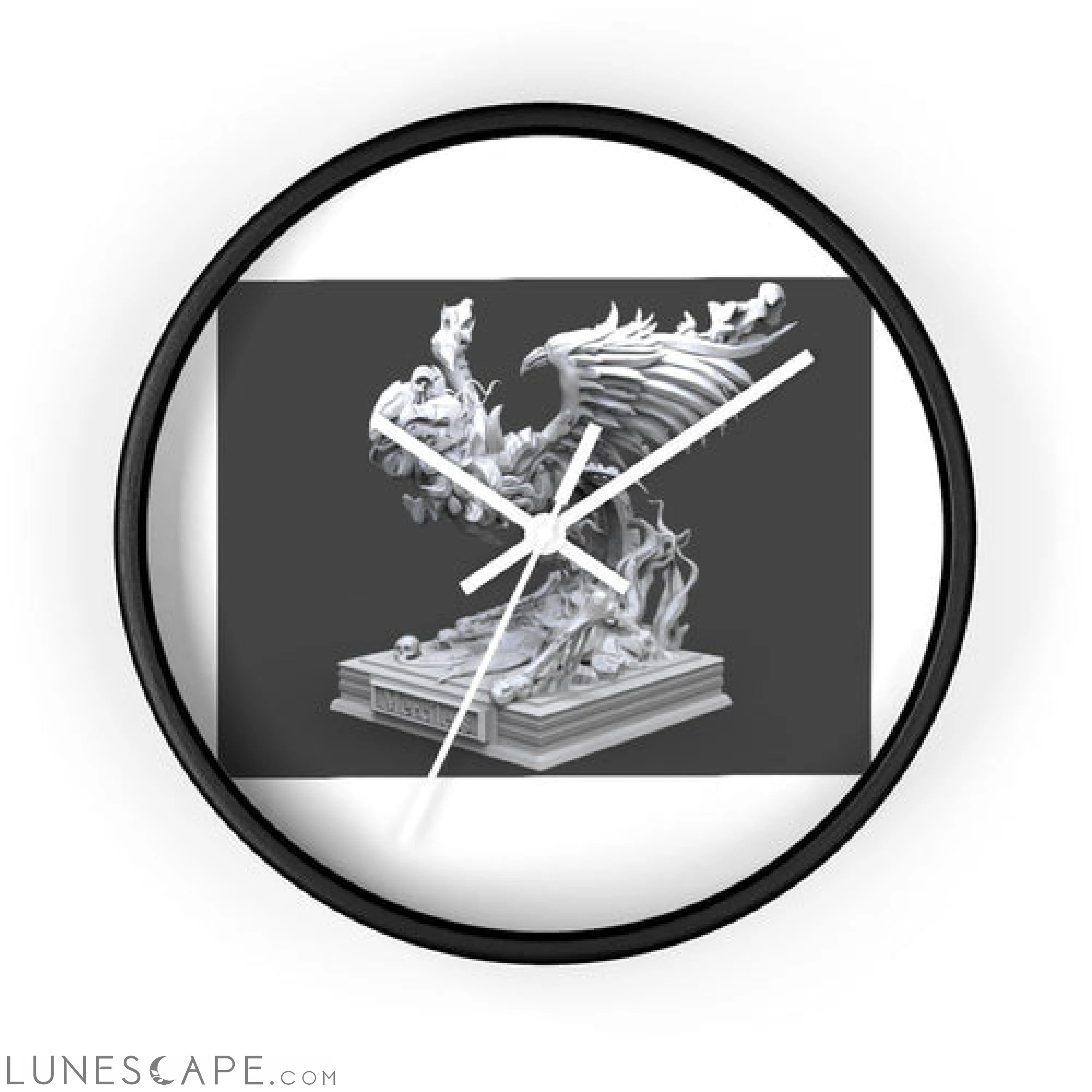 Merciless the Flaming SkyBird Wall clock LUNESCAPE