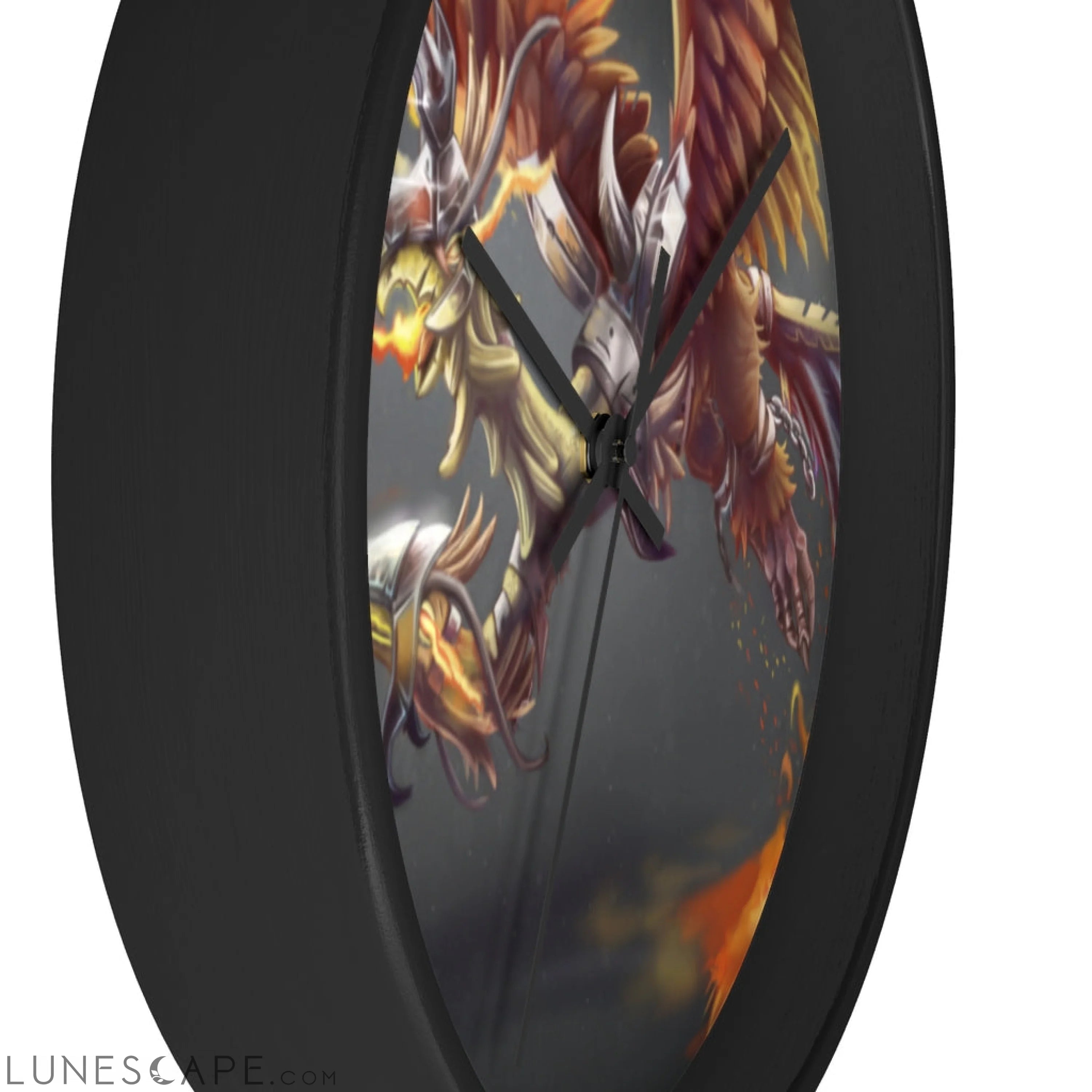 Merciless the Flaming SkyBird Wall clock LUNESCAPE