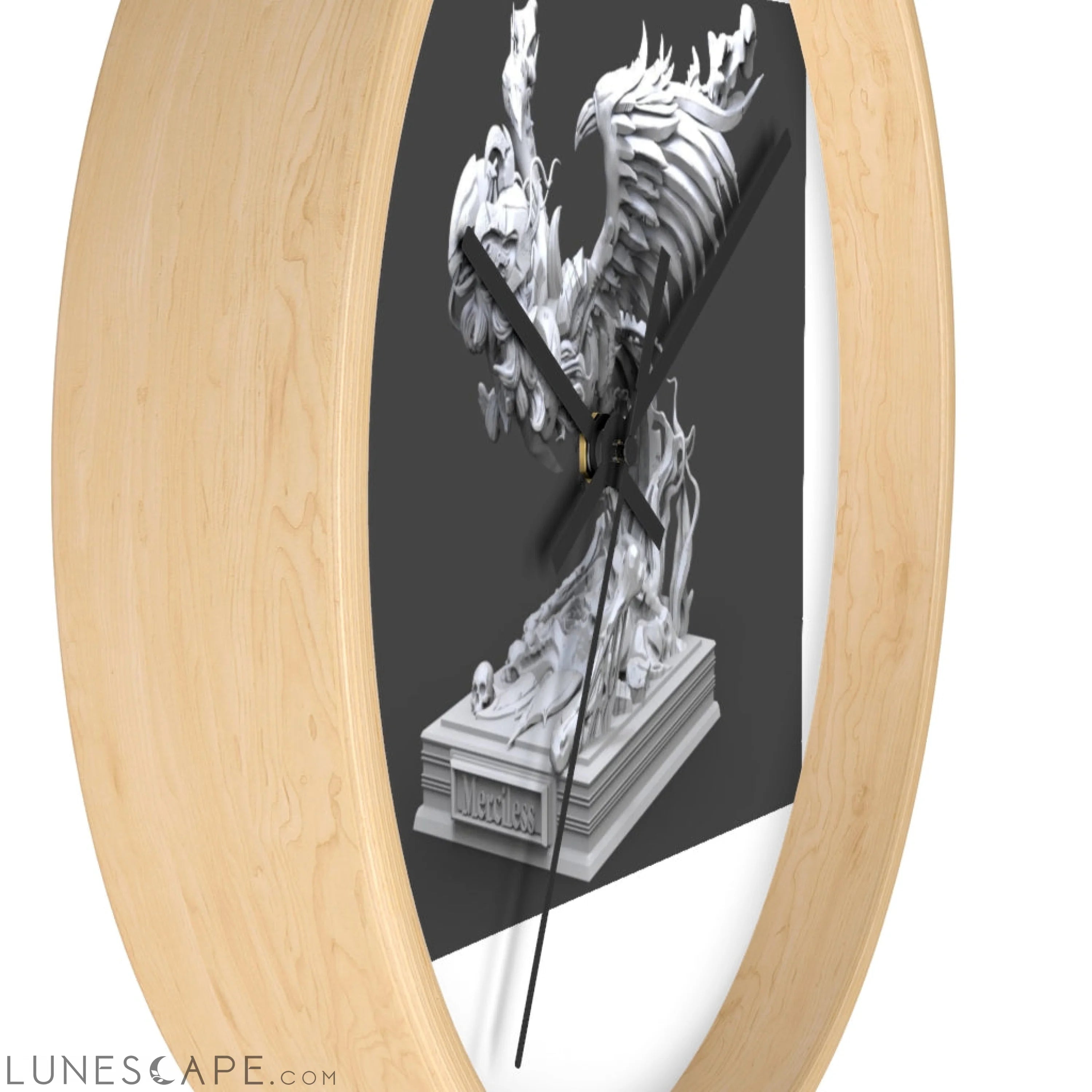Merciless the Flaming SkyBird Wall clock LUNESCAPE