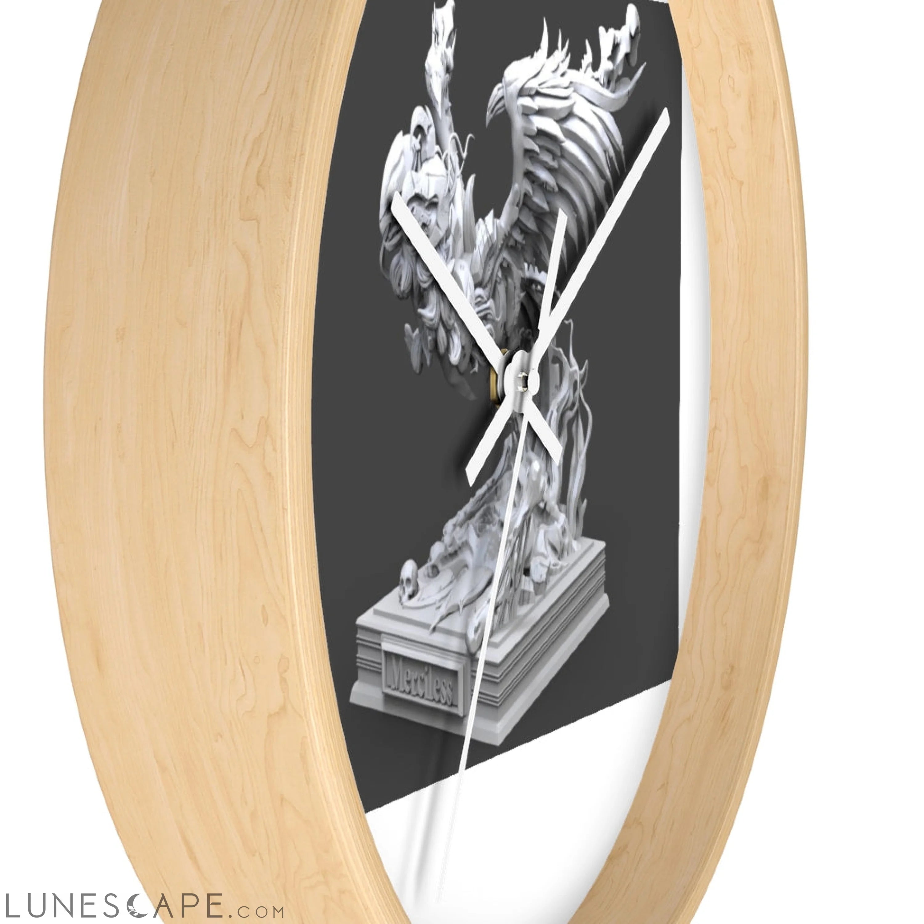 Merciless the Flaming SkyBird Wall clock LUNESCAPE