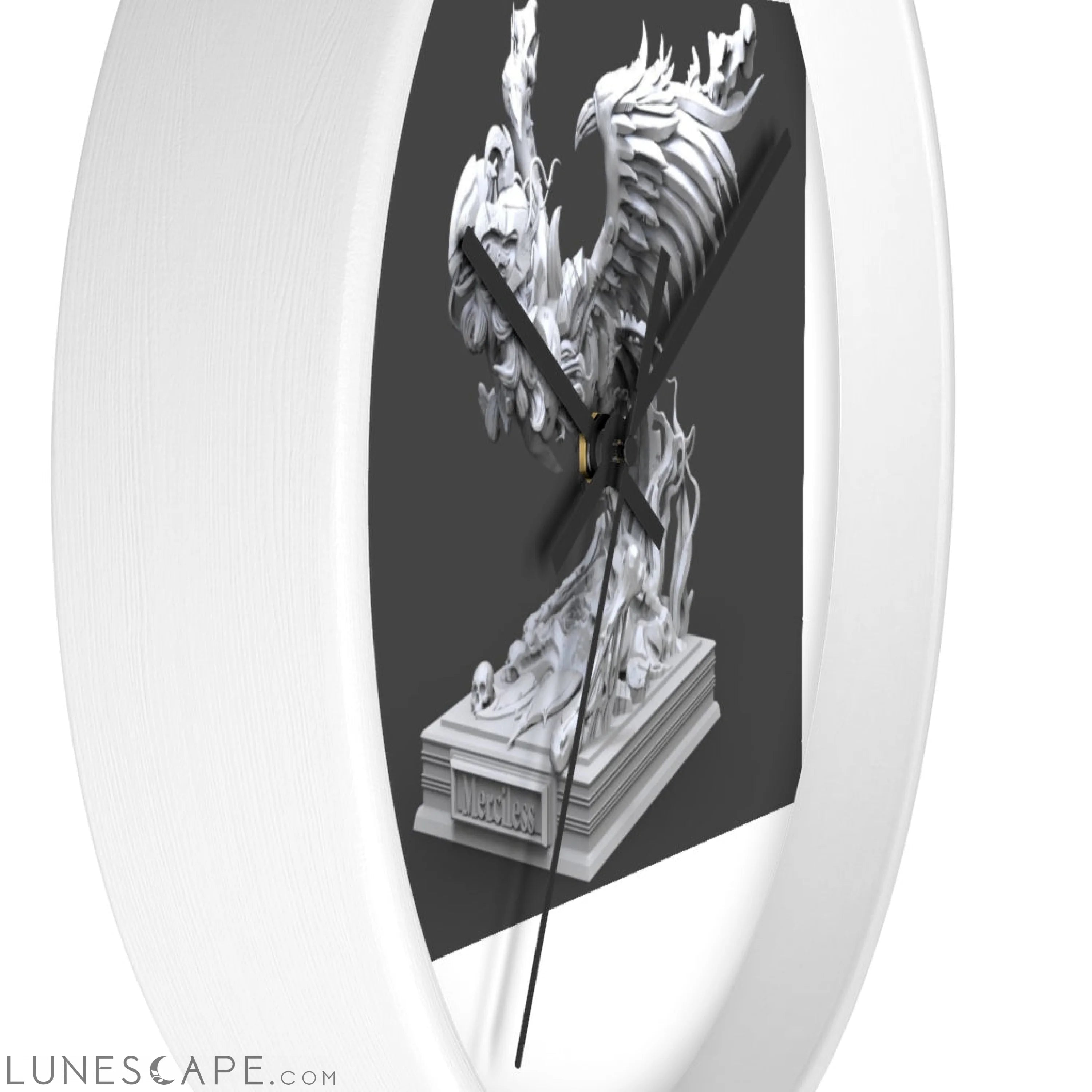 Merciless the Flaming SkyBird Wall clock LUNESCAPE