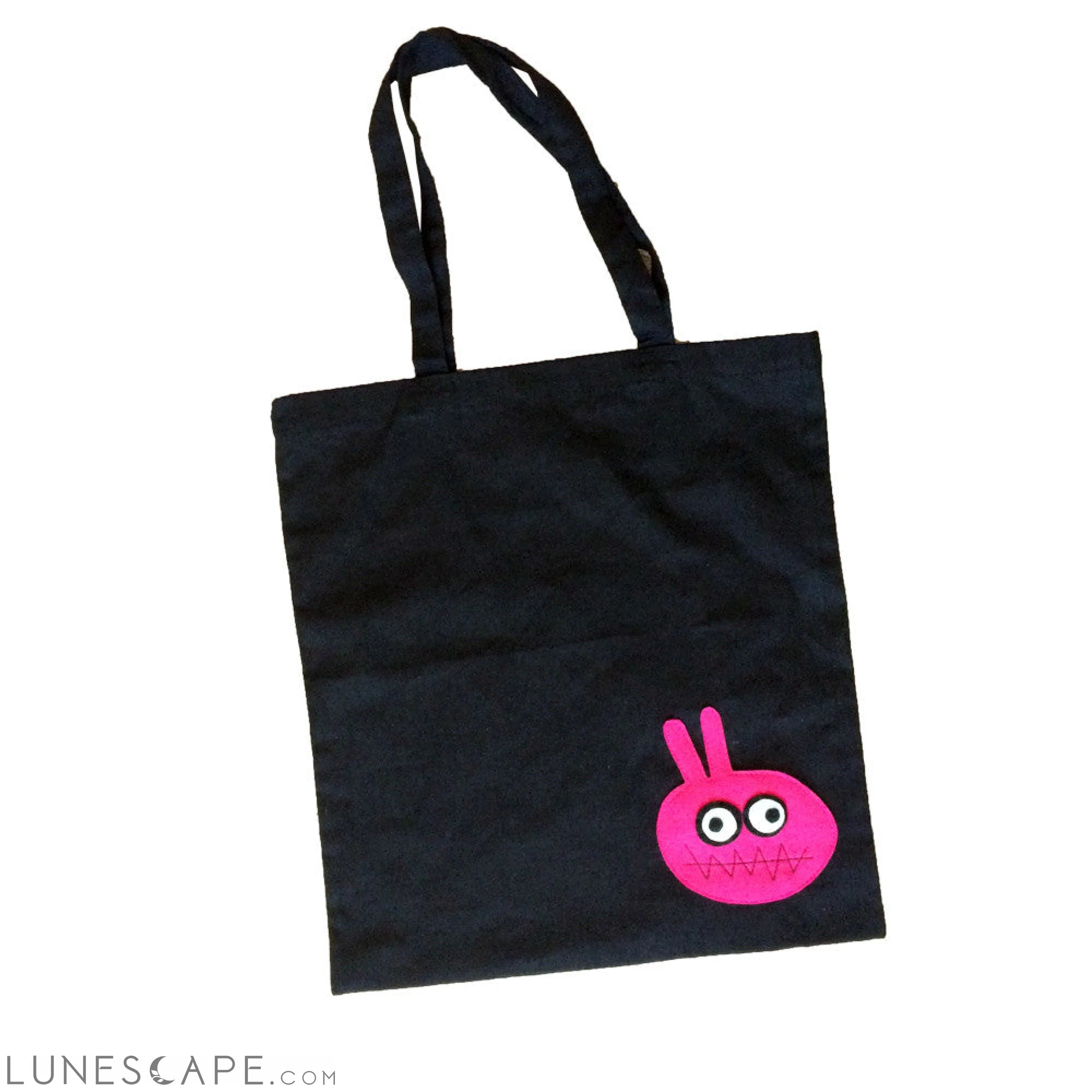 Mi Cielo X Matthew Langille - Bunny Monster Black Tote Bag LUNESCAPE