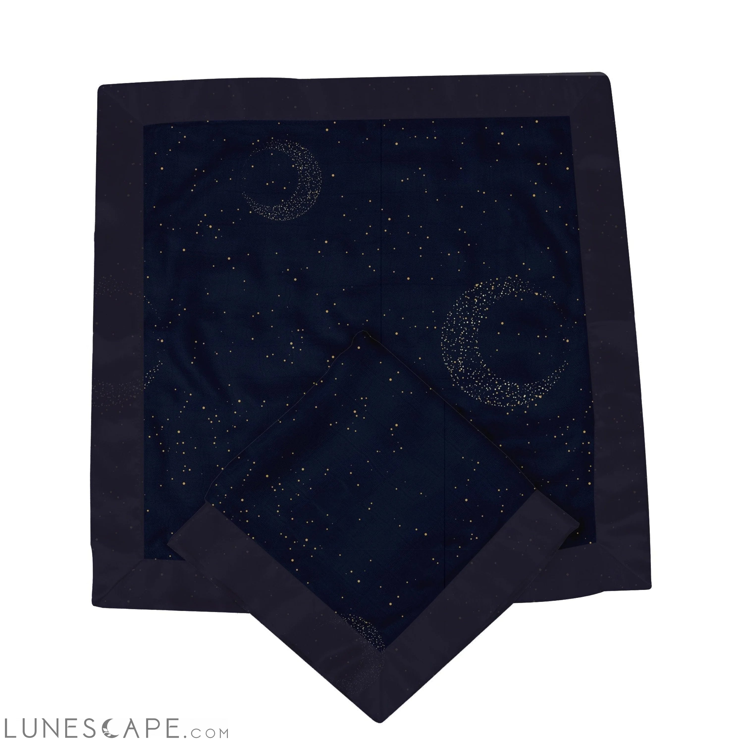 Midnight Moon Bamboo Muslin Security Baby Blankie LUNESCAPE
