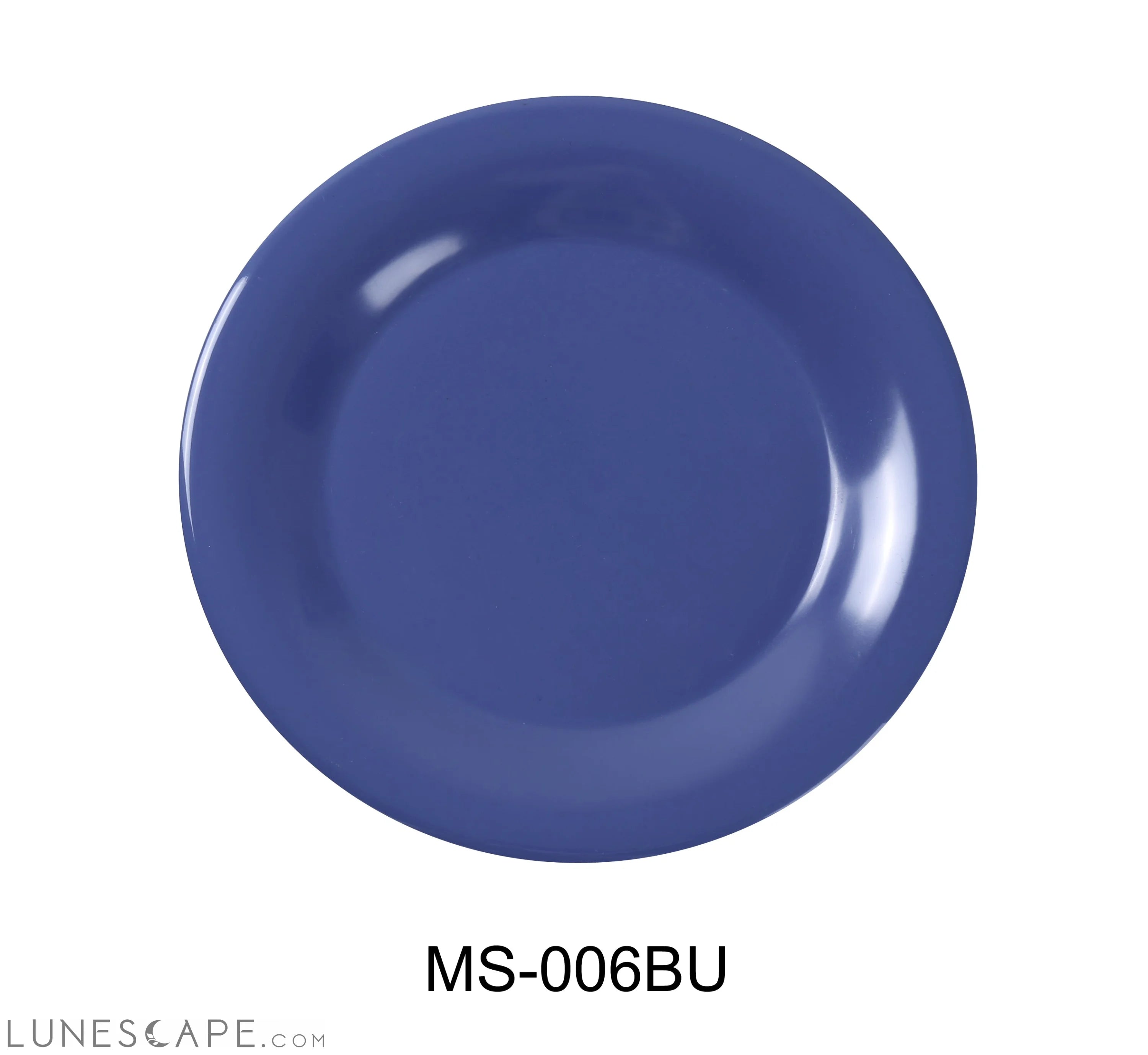 Mile Stone Wide Rim Round Salad Plate LUNESCAPE