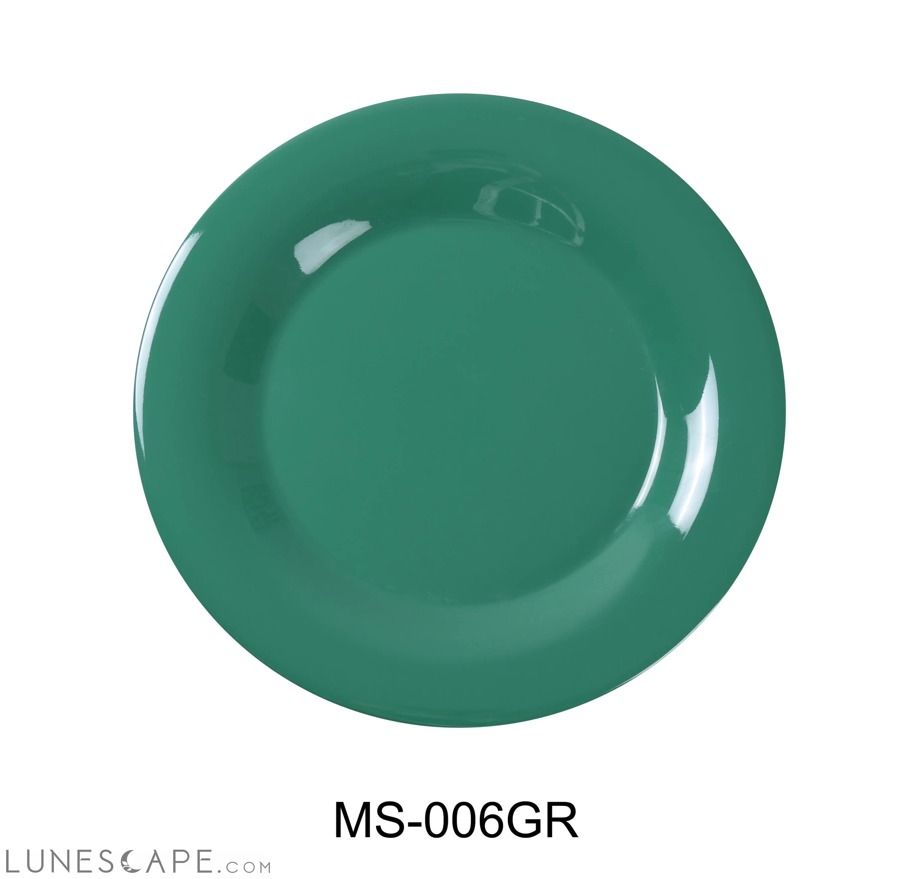 Mile Stone Wide Rim Round Salad Plate LUNESCAPE
