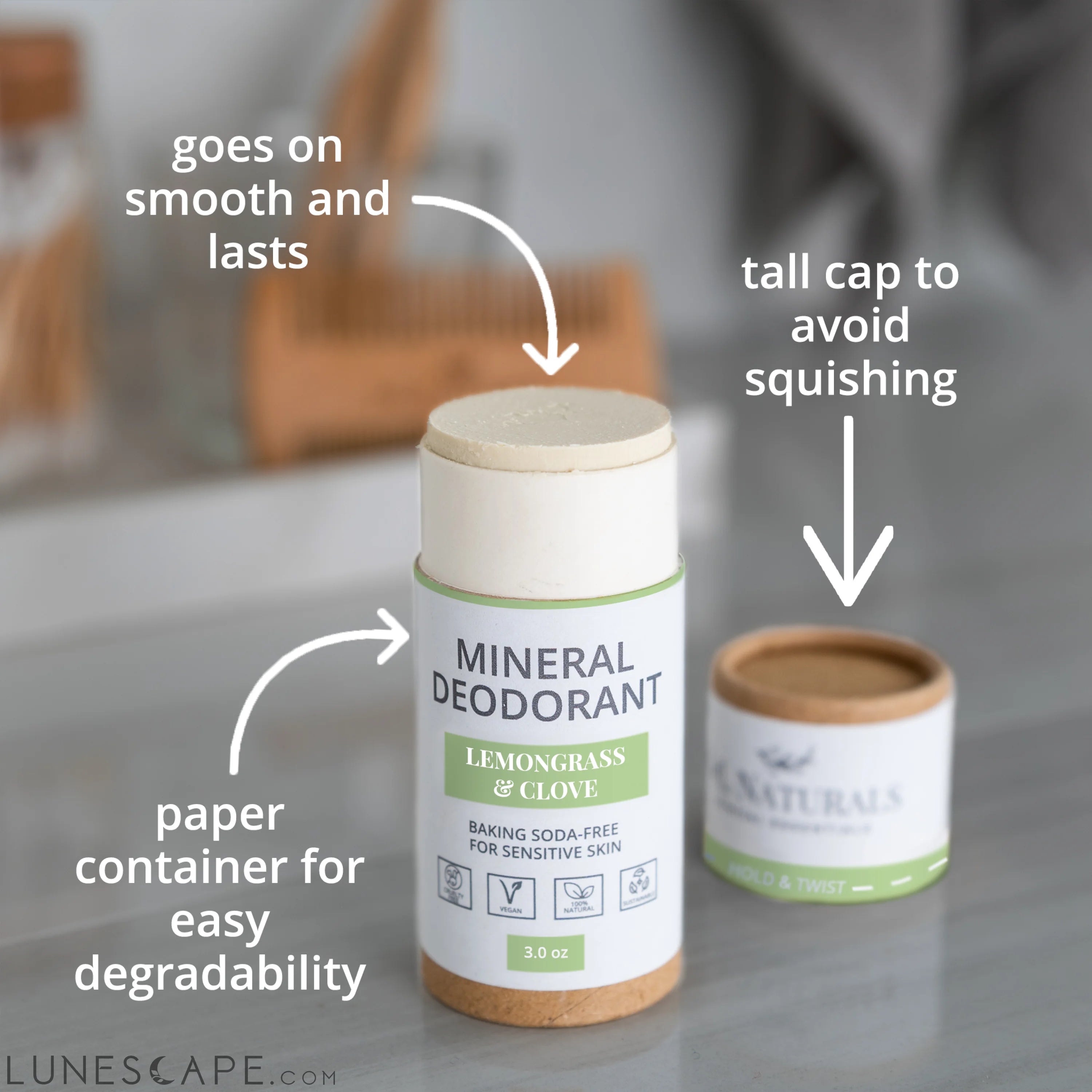 Mineral Deodorant (2-Pack) Full-Size LUNESCAPE