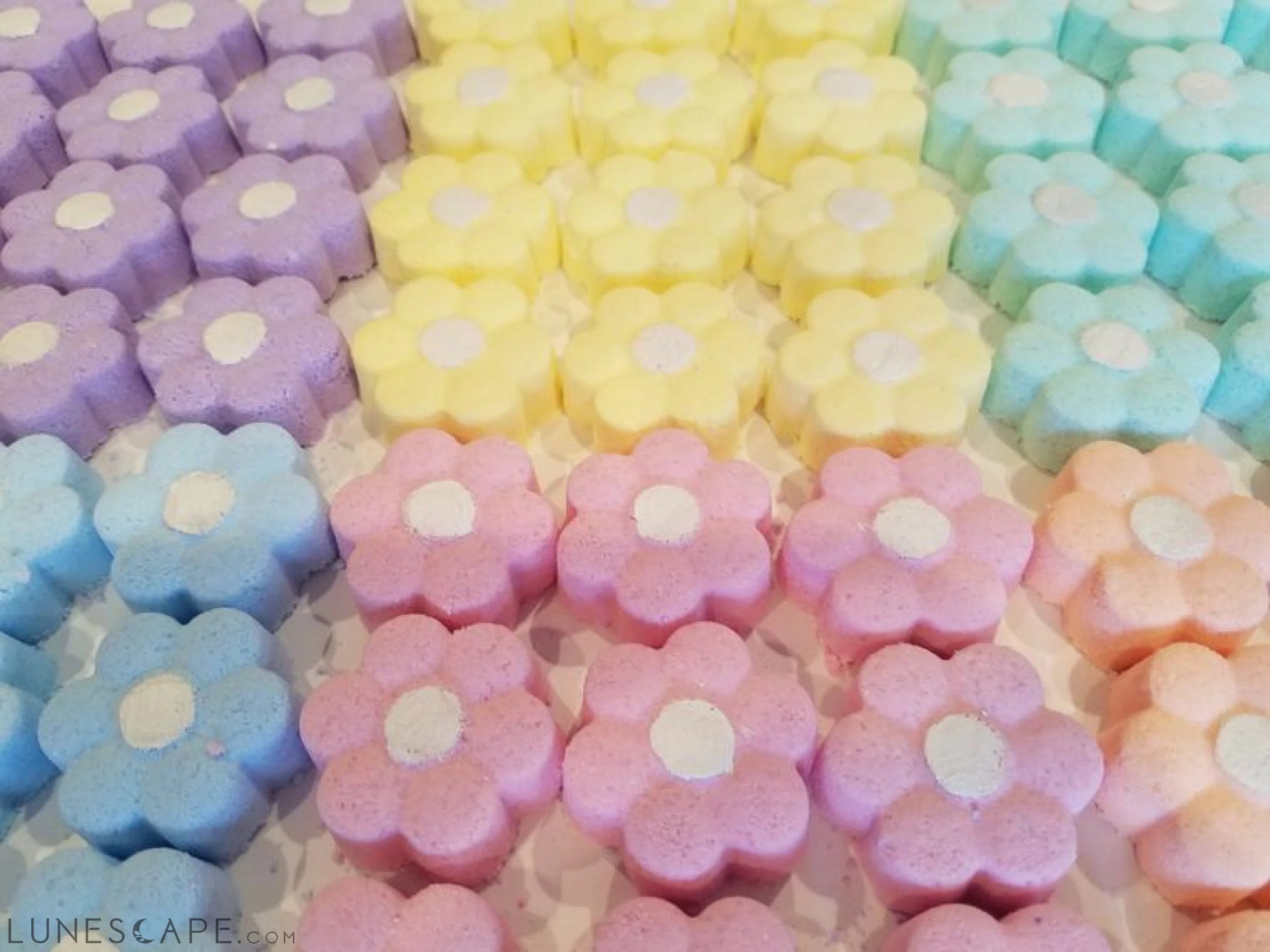 Mini Daisy Bath Bombs,Bath Bomb Flowers,Spring Baby Shower LUNESCAPE
