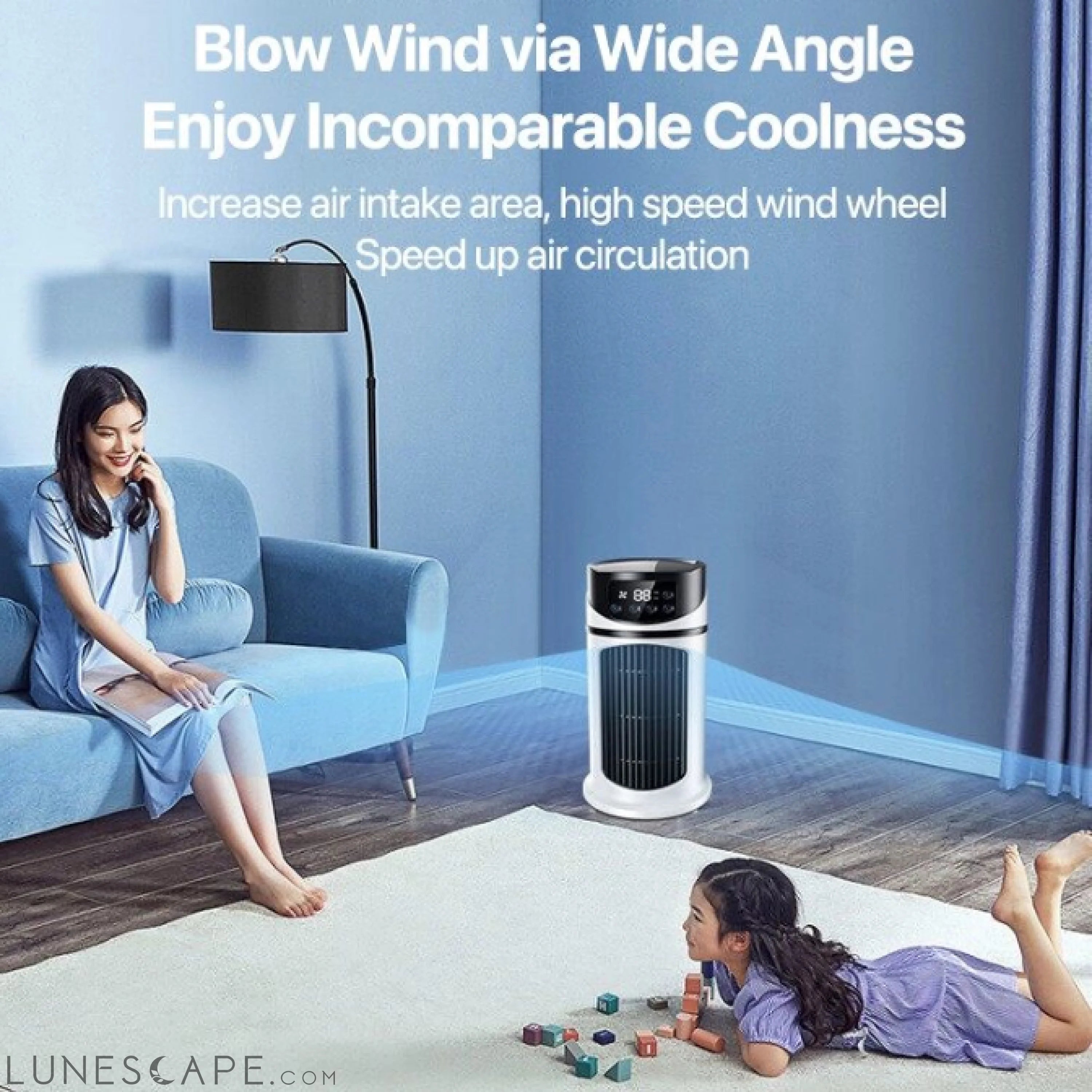 Mini Portable Water Air Cooling Fan LUNESCAPE
