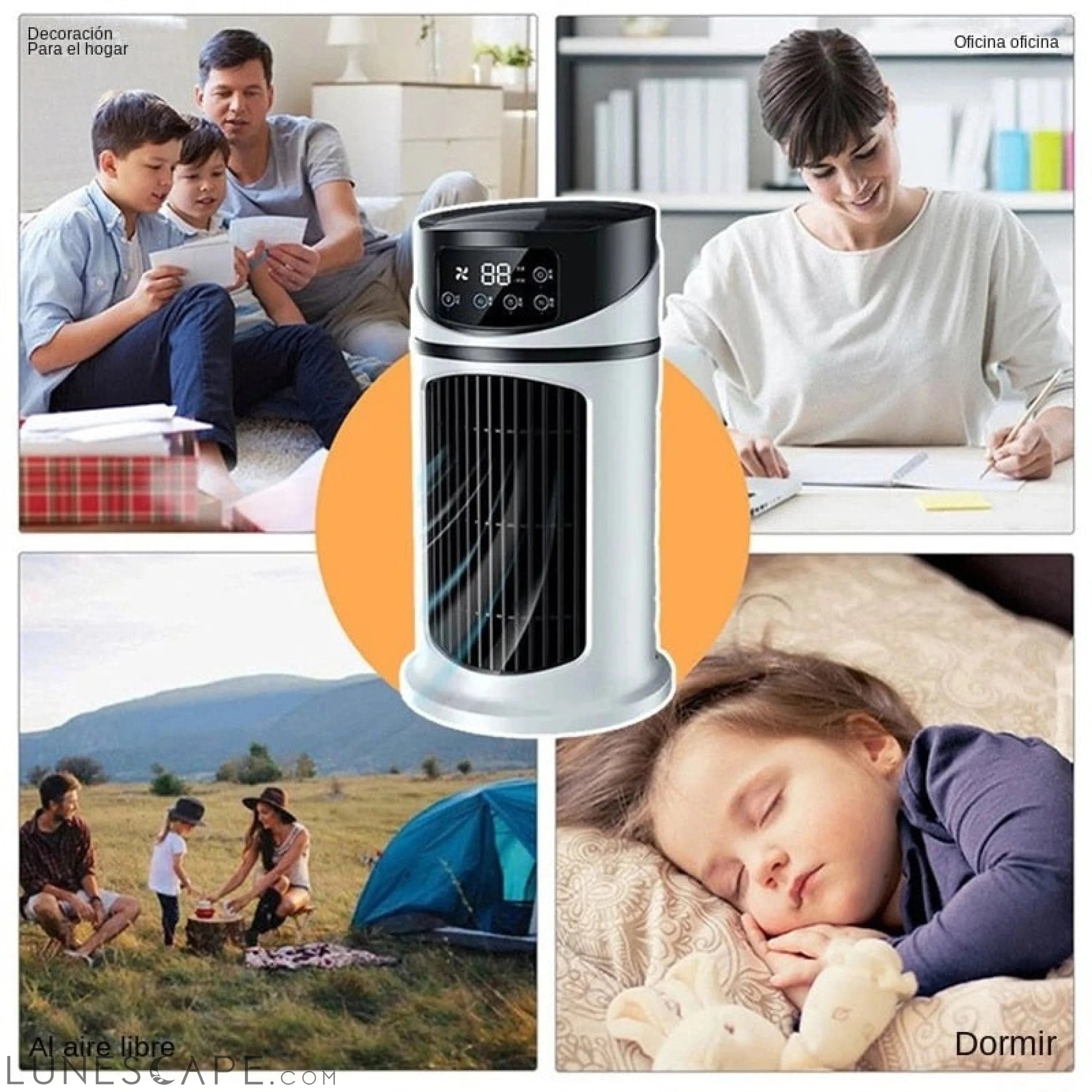 Mini Portable Water Air Cooling Fan LUNESCAPE