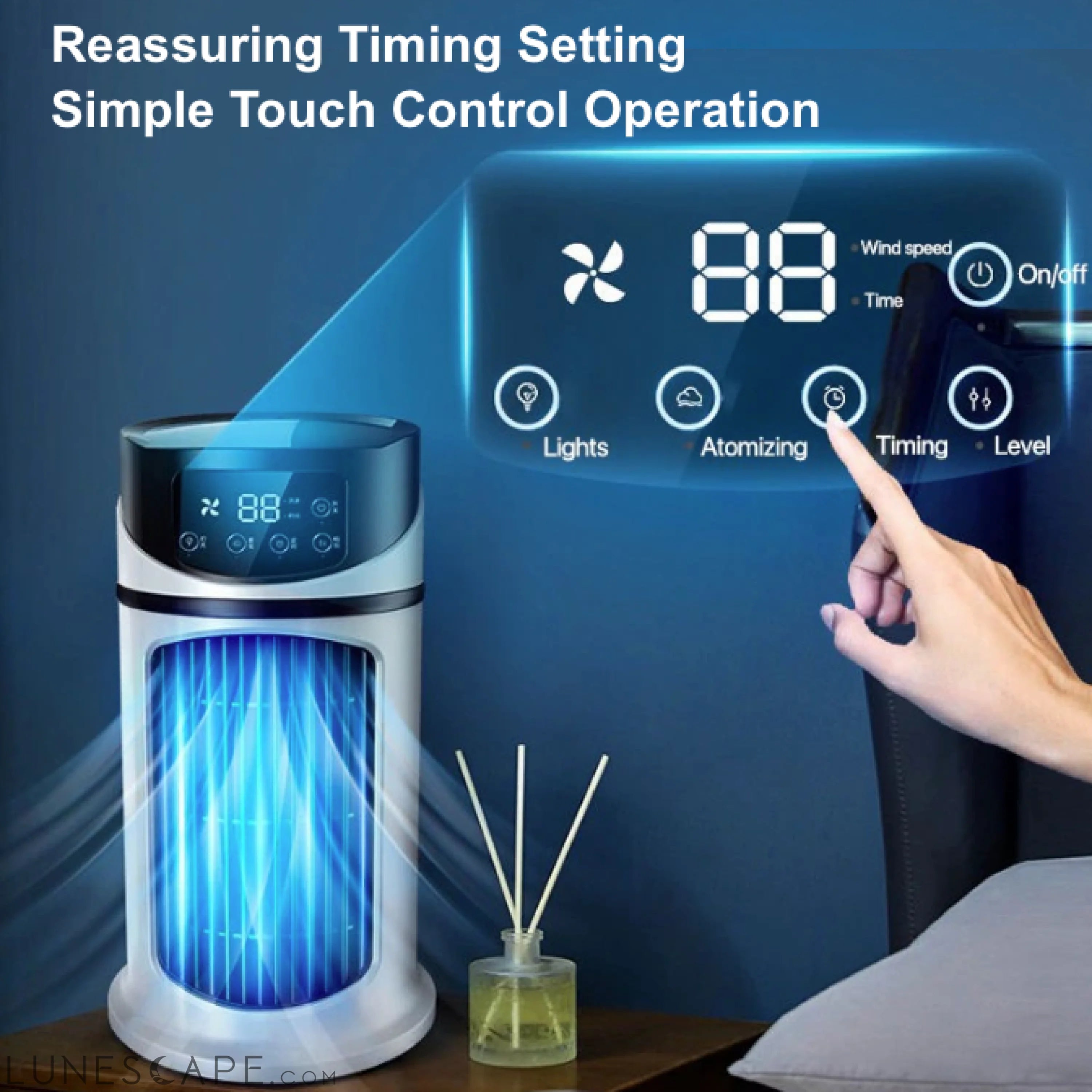 Mini Portable Water Air Cooling Fan LUNESCAPE